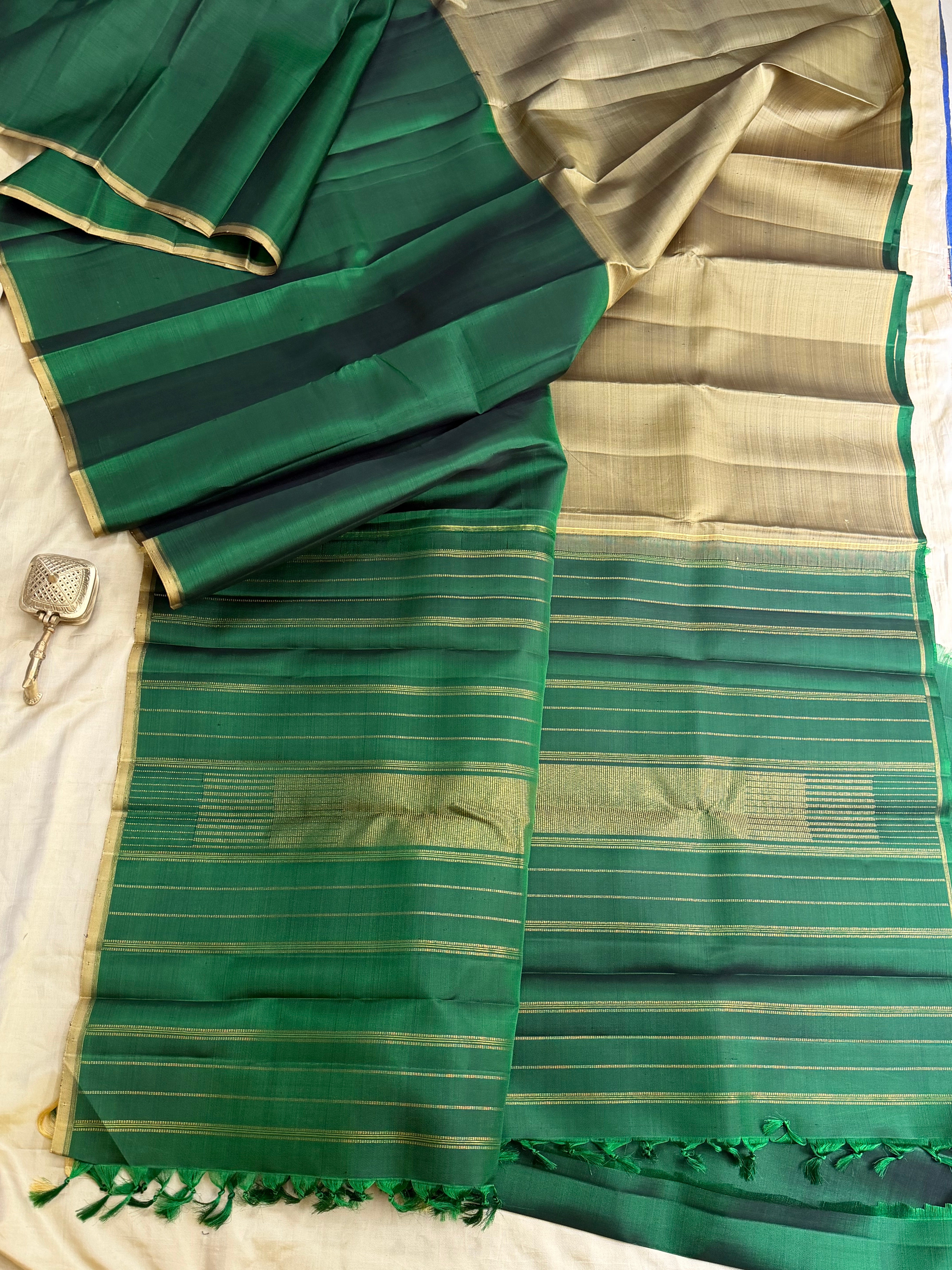 Half and half Kanjipuram / Budget friendly Kanjipuram silk sarees