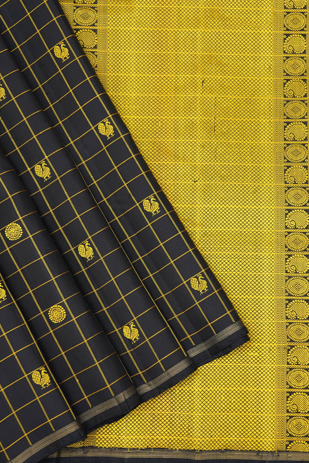 Black thread work / kanjipuram silk