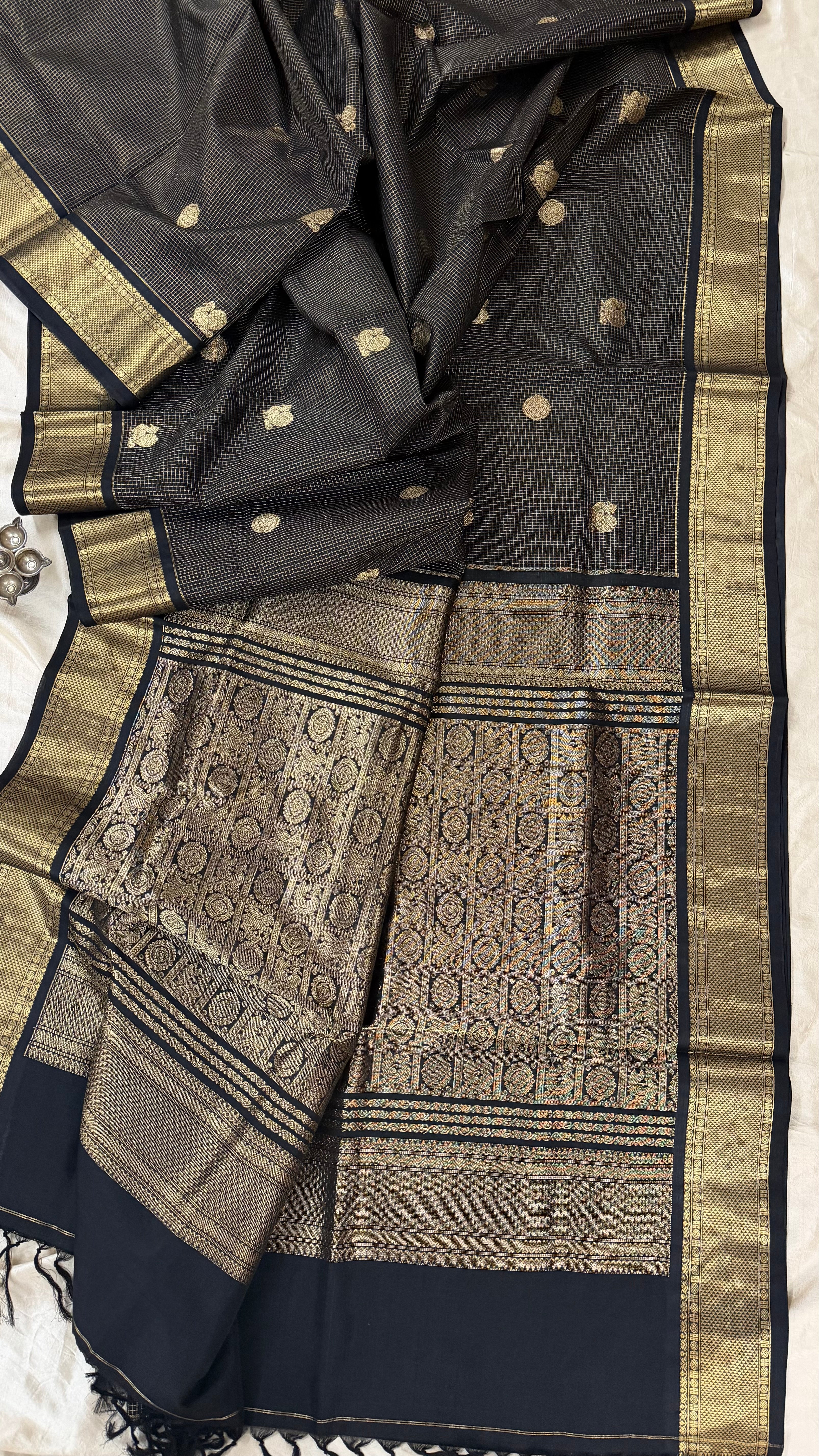 Black Zari kattam / Premium Silk Cotton CLSA5166