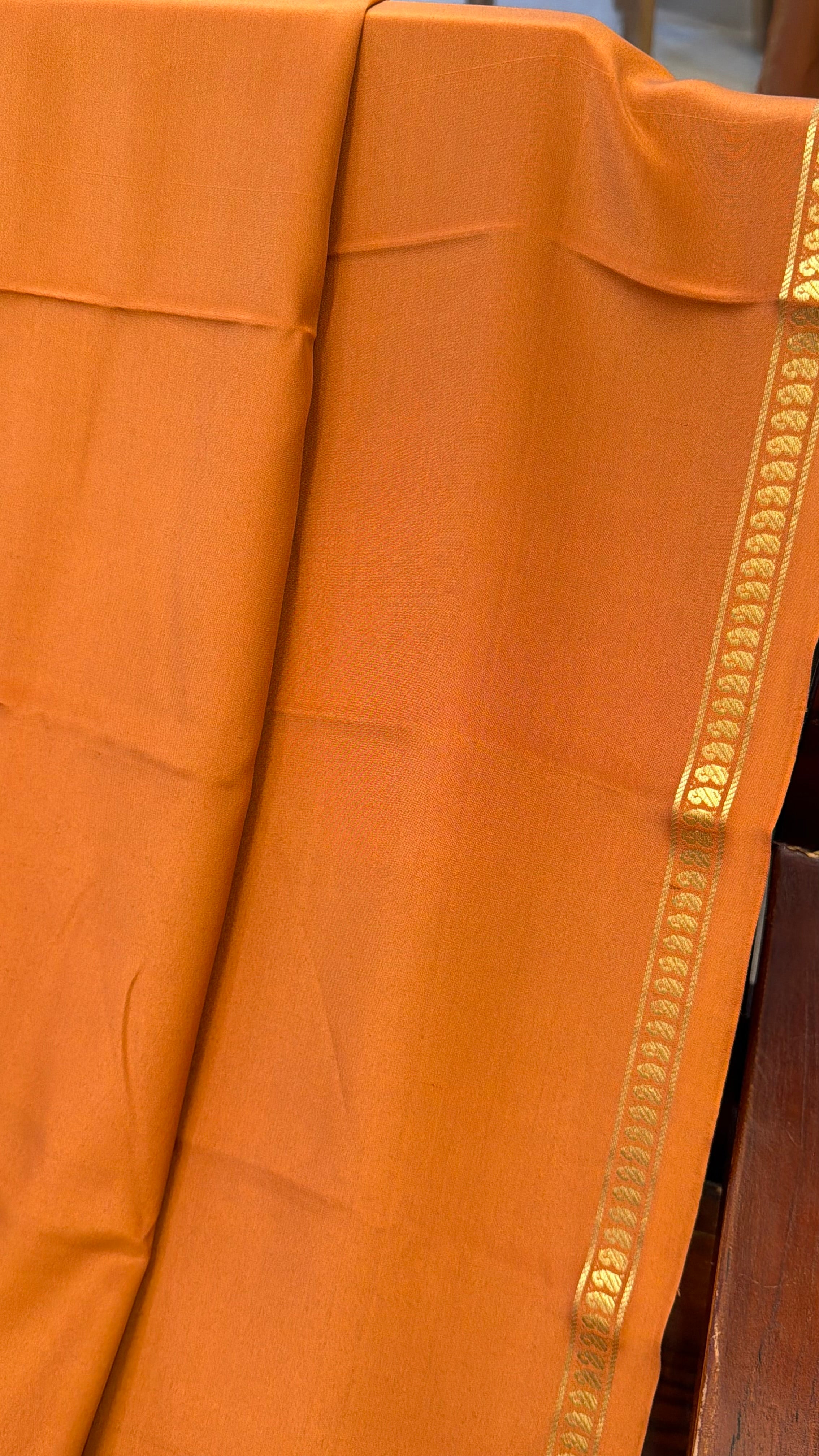 Simha color Pure crepe silk saree