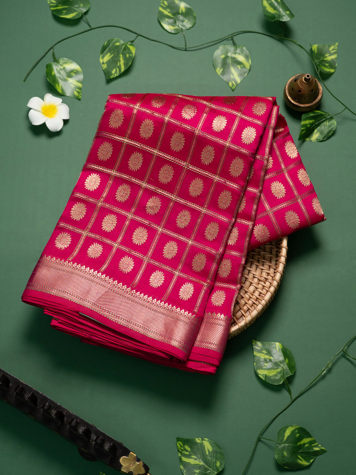 Master piece pink kattam butta / Chanderi silk Saree CLSA10891