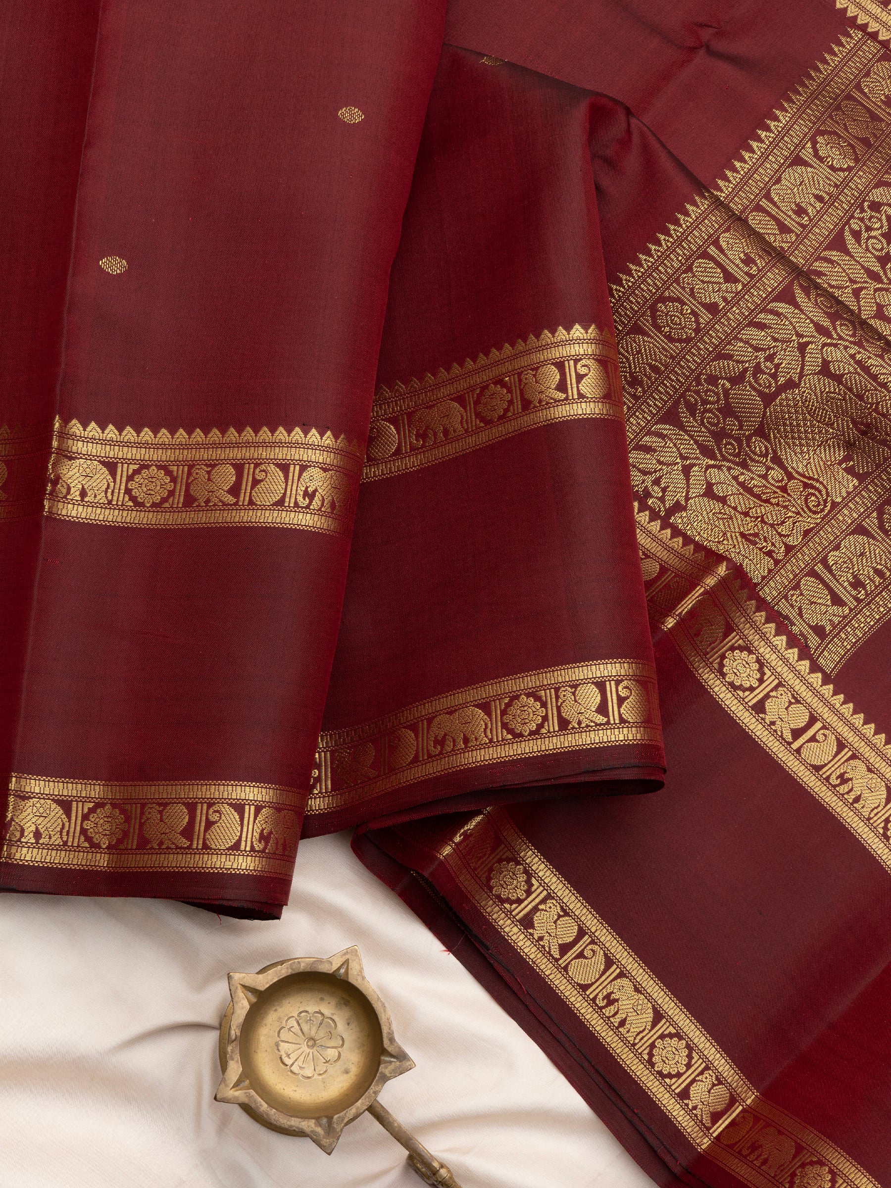Deep Araku rettapet border / Special Edition Silk CLSA10300