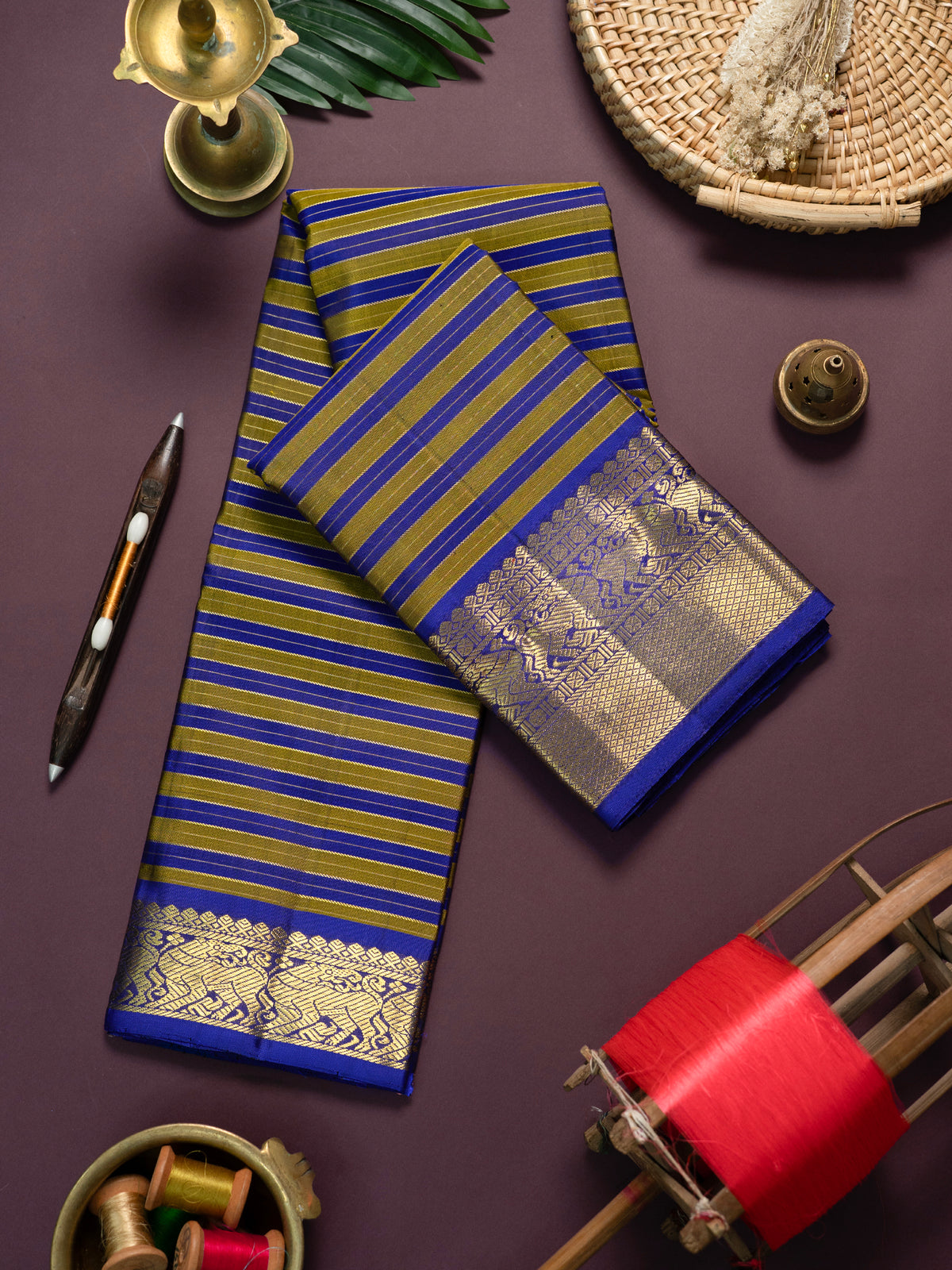 Vintage veldhari / Kanjipuram Silk Saree CLSA6340
