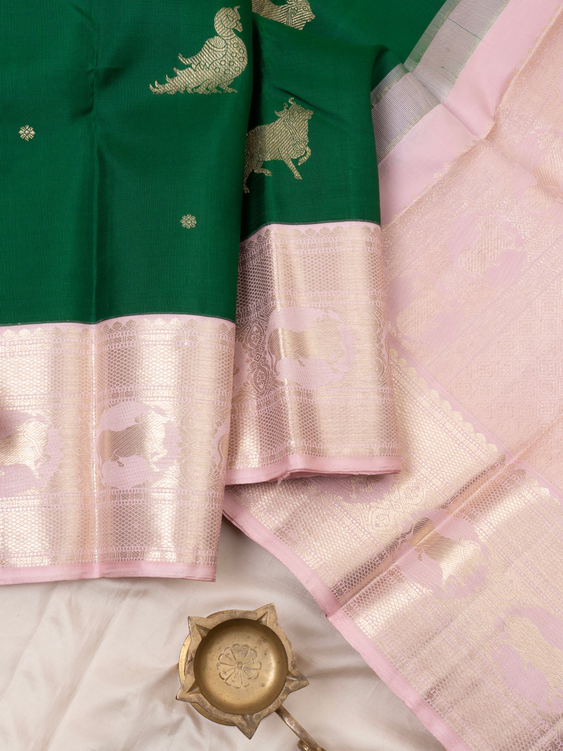 Green / Arani Silk Saree CLSA6865