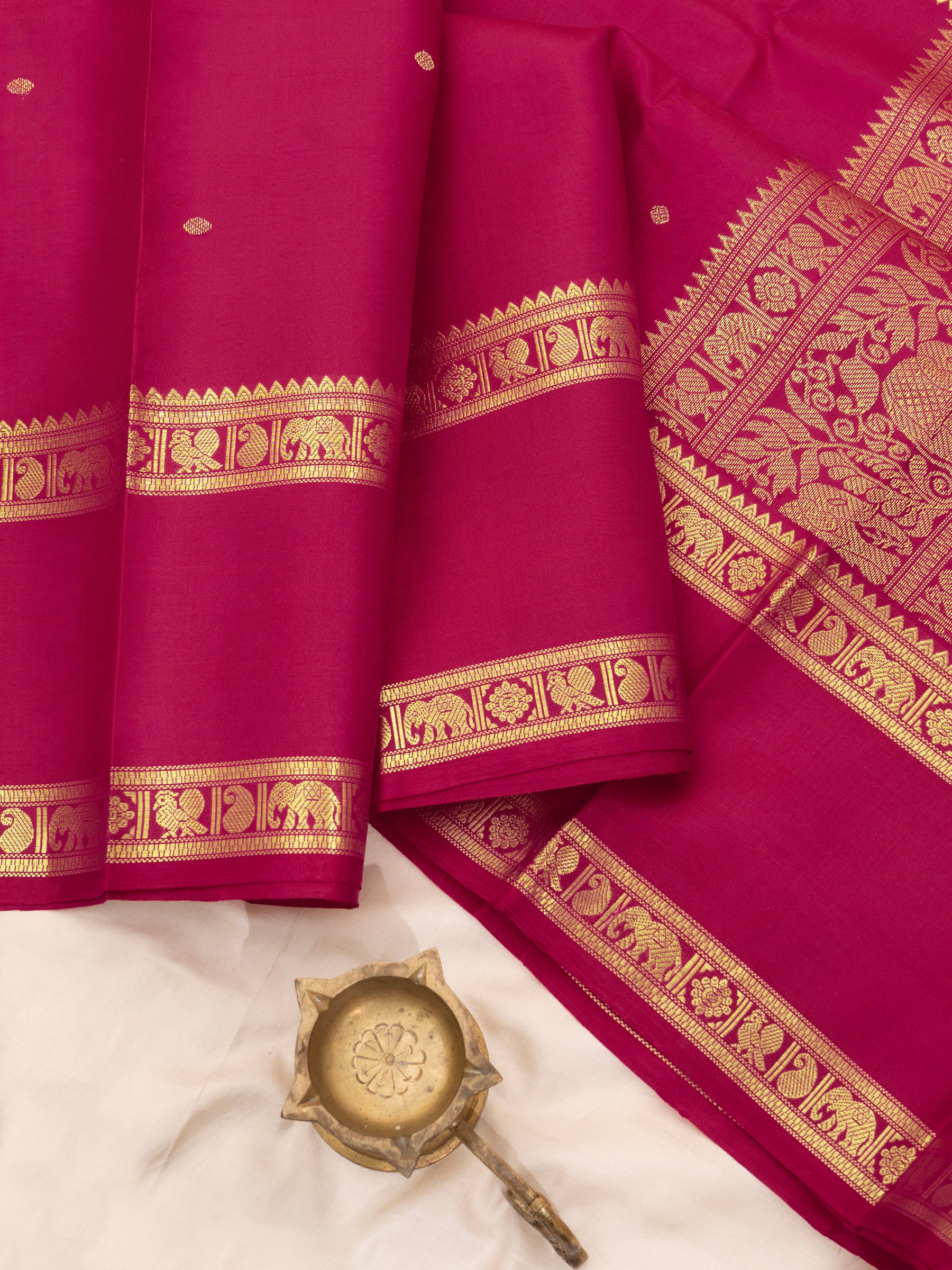 Pink rettapet border/ Special Edition Silk CLSA8346
