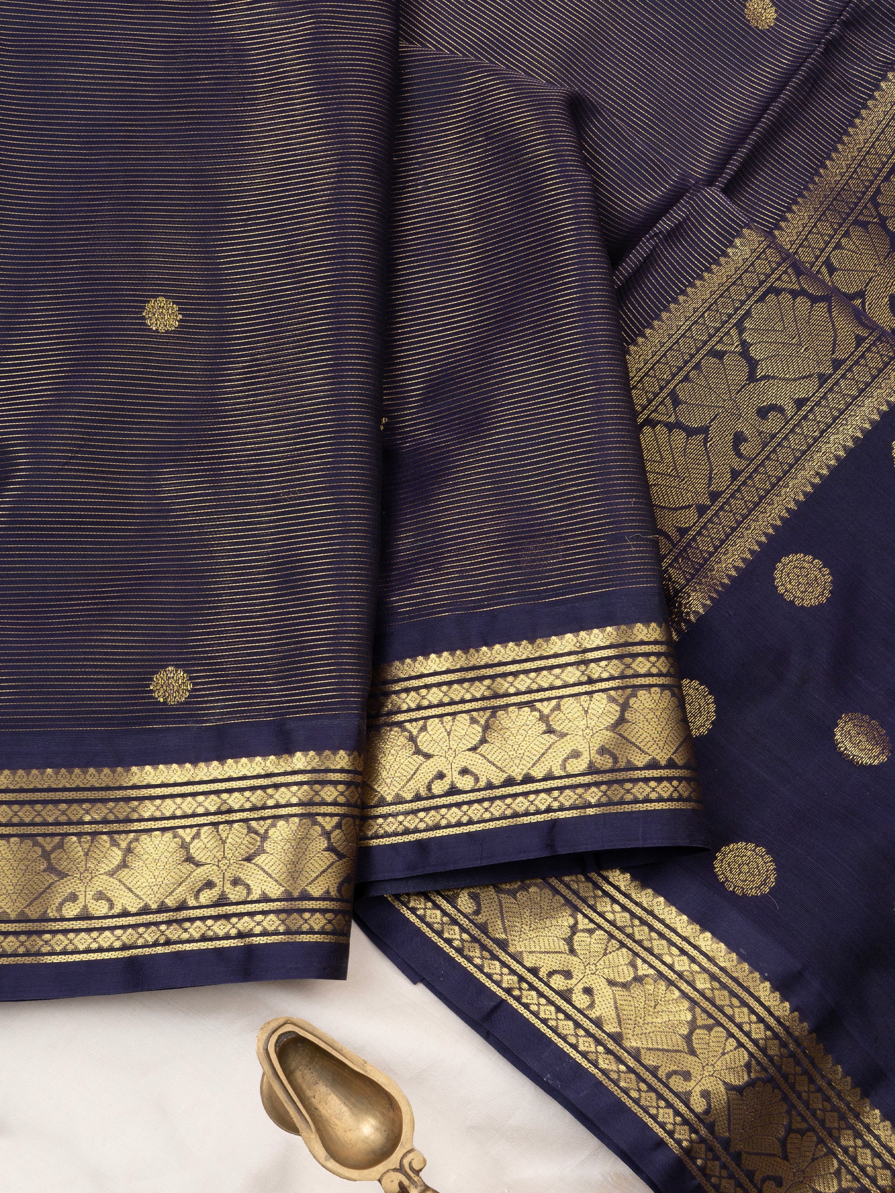 Deep blue vairaoosi/ Silk Cotton Saree CLSA9738