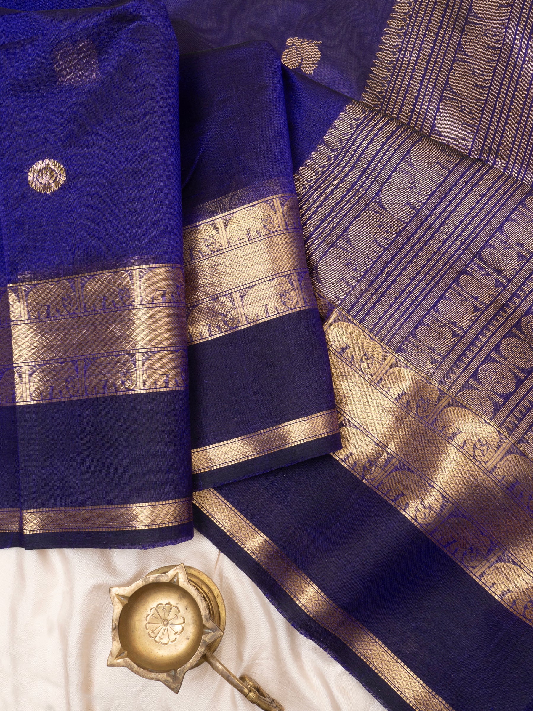 Royal blue / Silk Cotton Saree CLSA6788