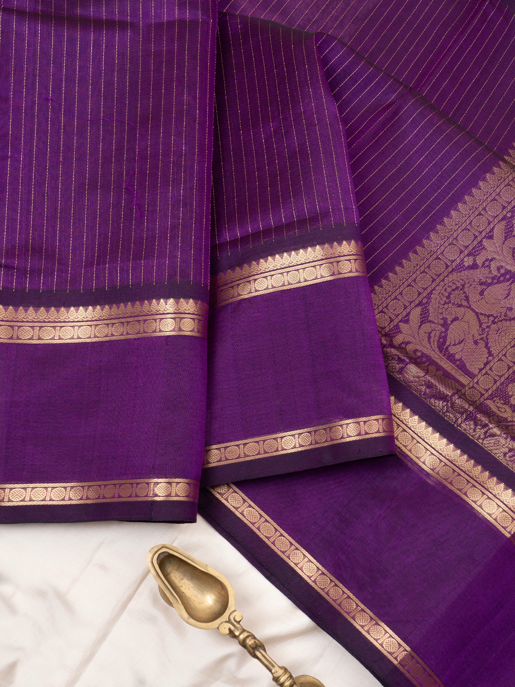 Vadamalli unique pallu/ Silk Cotton Saree CLSA9675