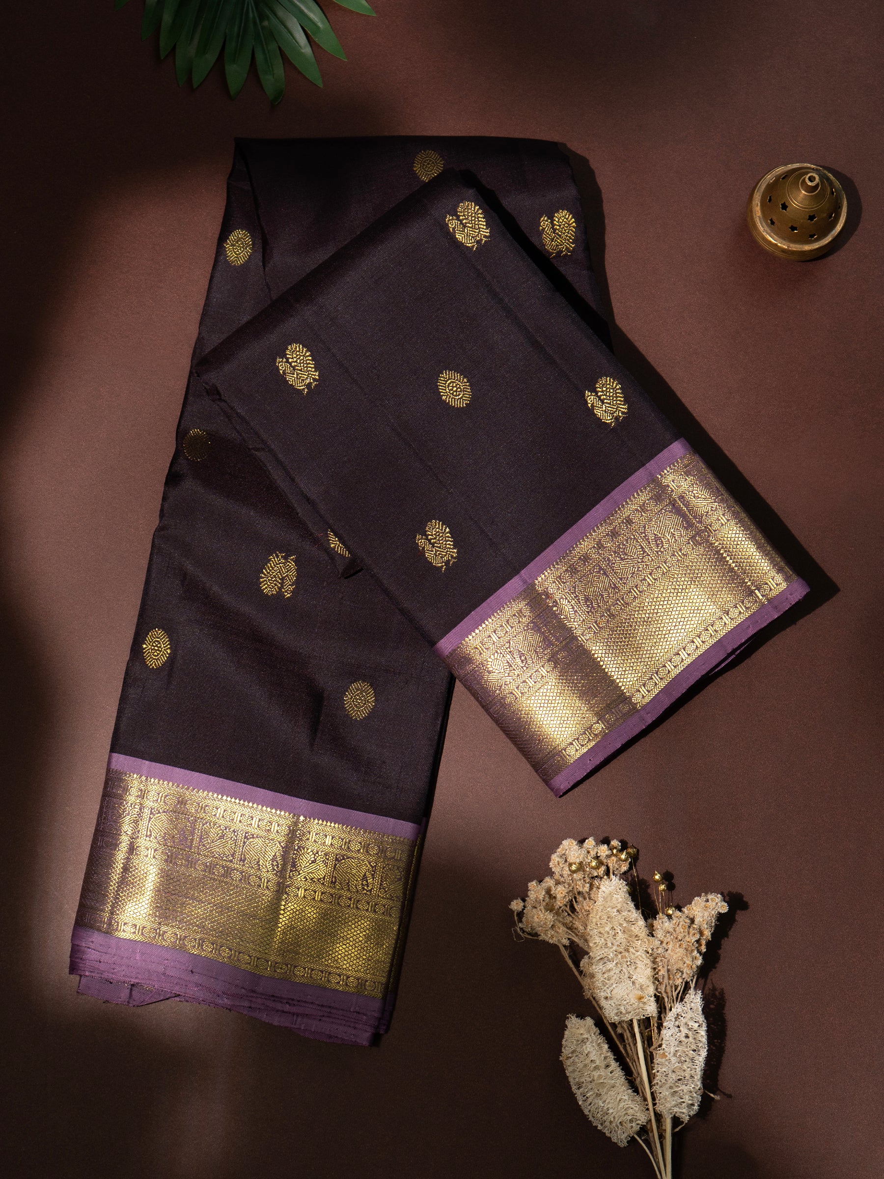 Kaanchana with lavender pet Kanjipuram silk Saree CLSA