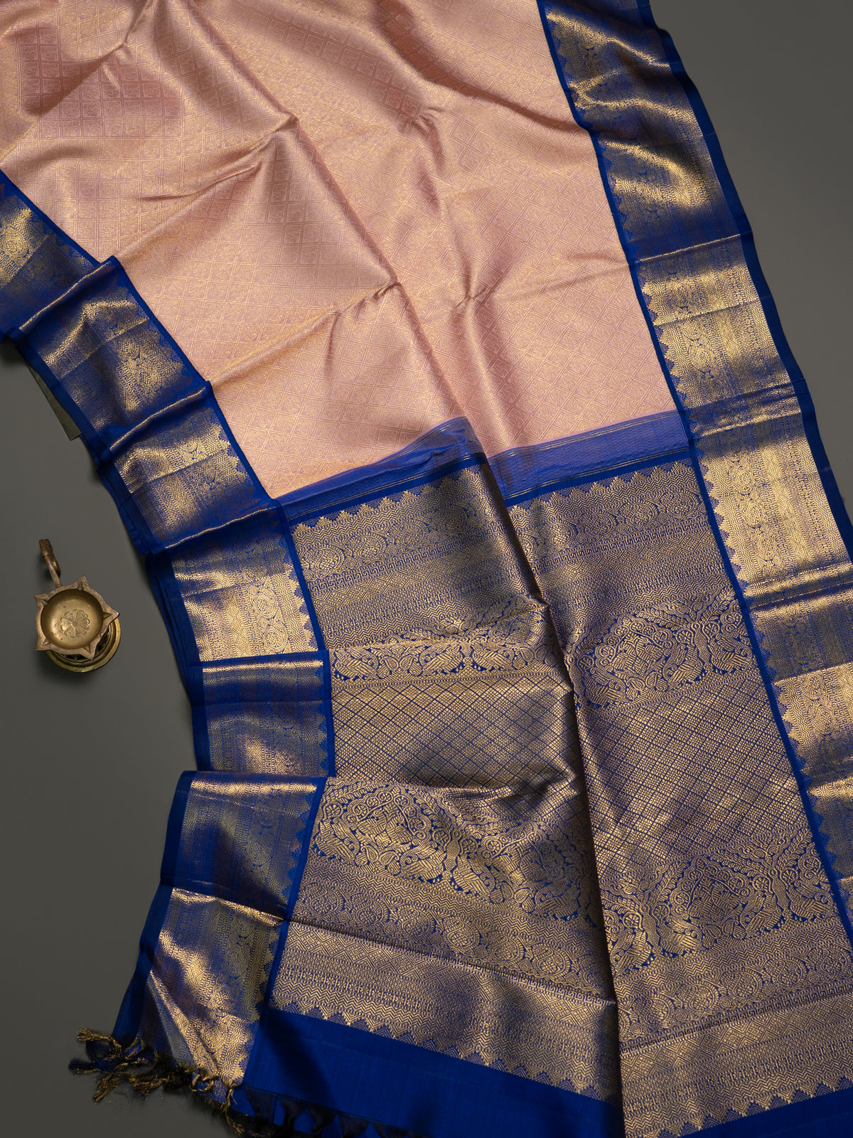 Paste plush pink brocade / Kanjipuram Silk Saree CLSA4265