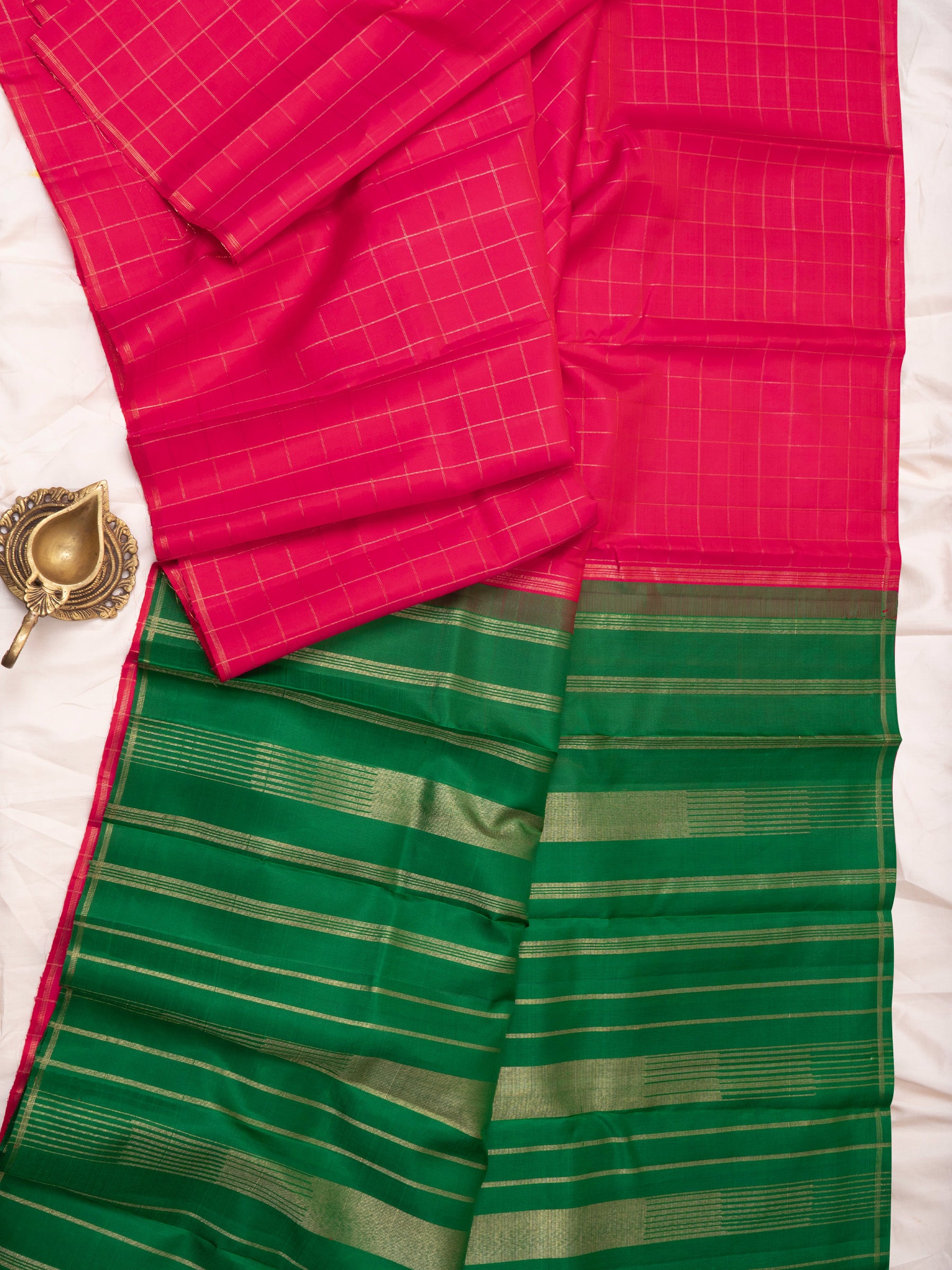 Borderless Kanjivaram Silk Saree – CLSA1623