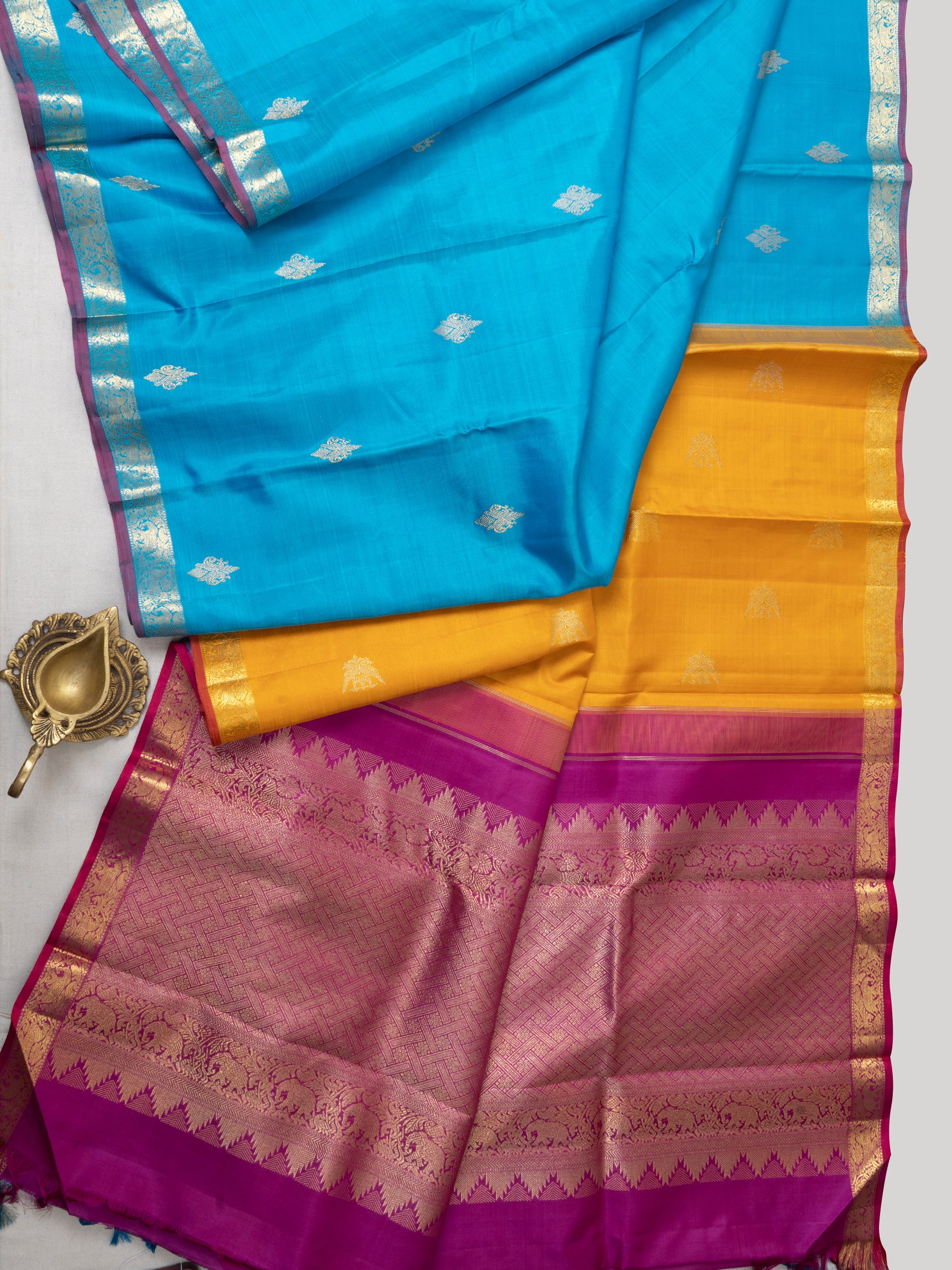 Concept long palla pattern / Arani silk CLSA2631