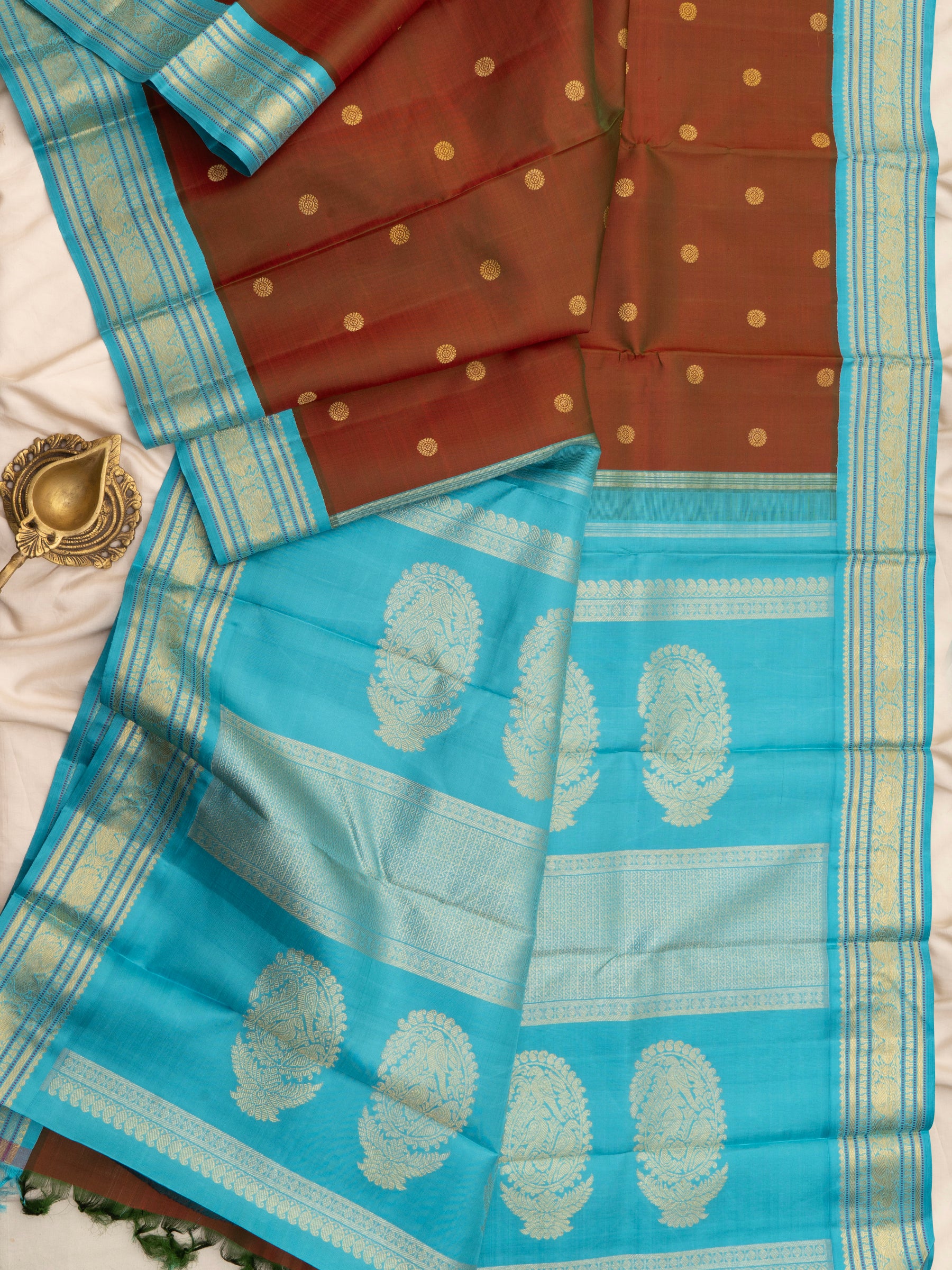 Maanthulir Korvai Kanjipuram silk Saree CLSA6011