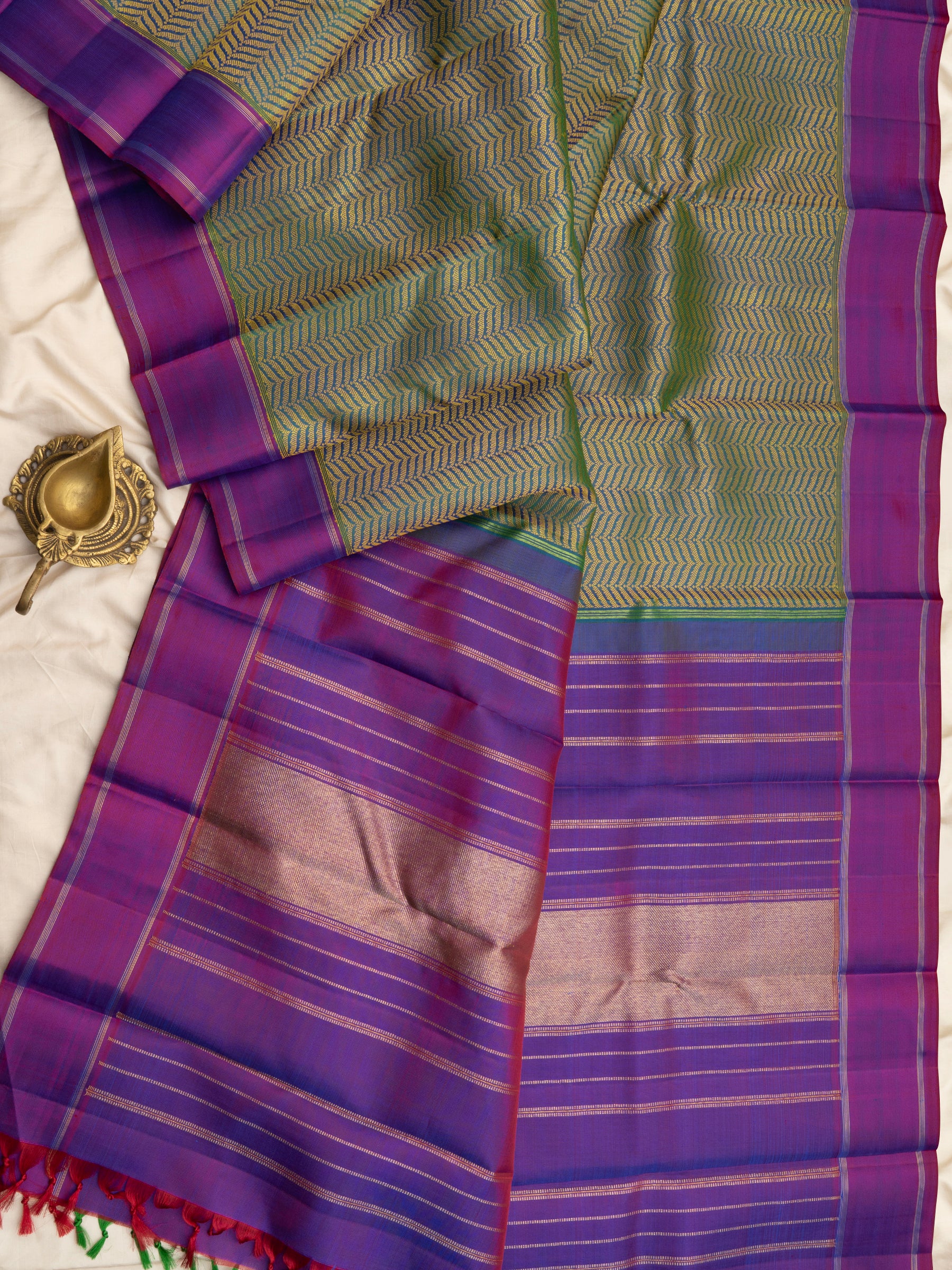 Thread work Kanjipuram Silk Saree CLSA6750