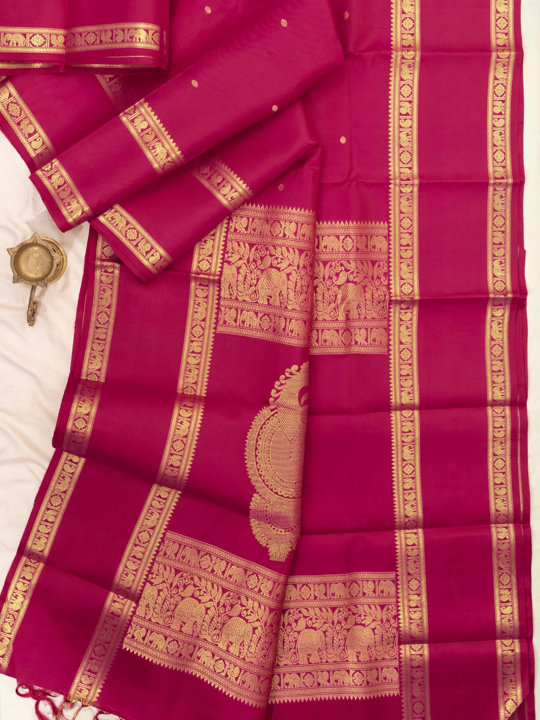 Pink rettapet border/ Special Edition Silk CLSA8346