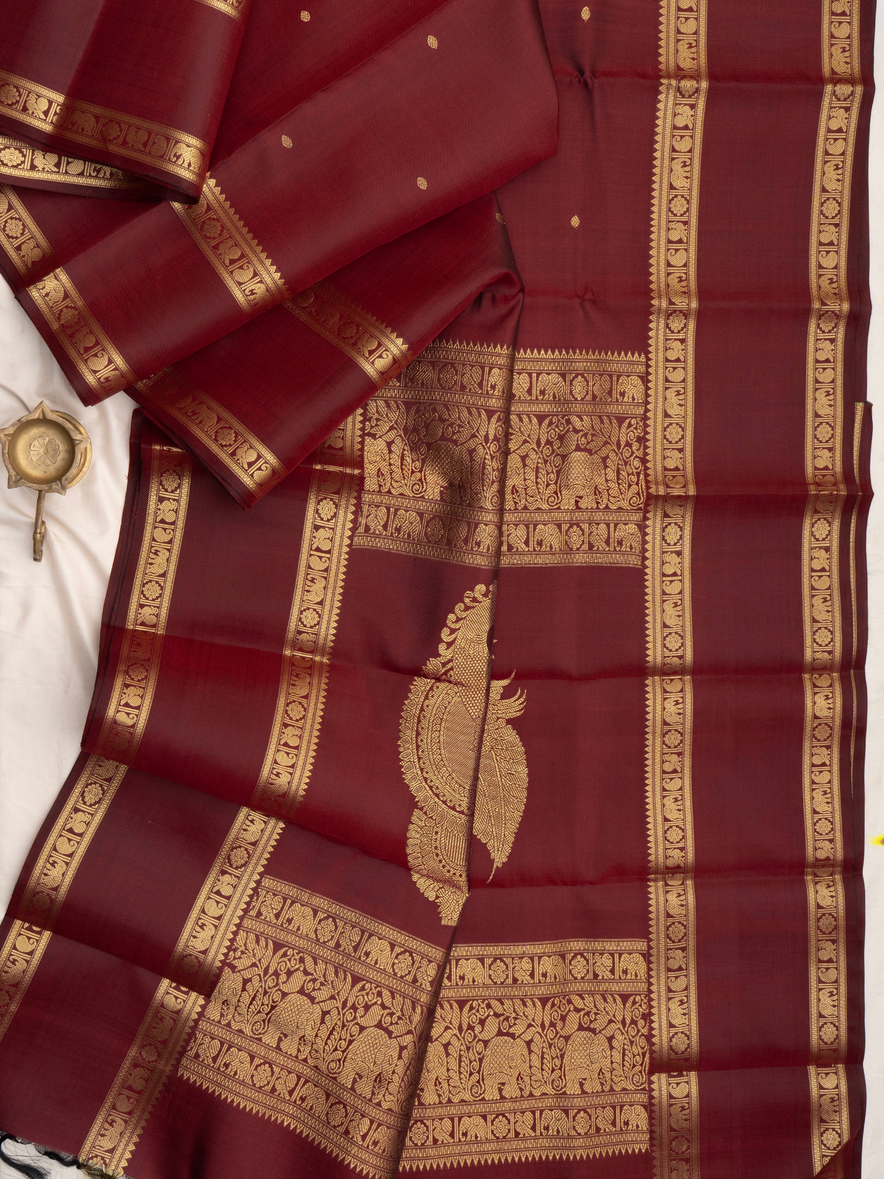 Deep Araku rettapet border / Special Edition Silk CLSA10300