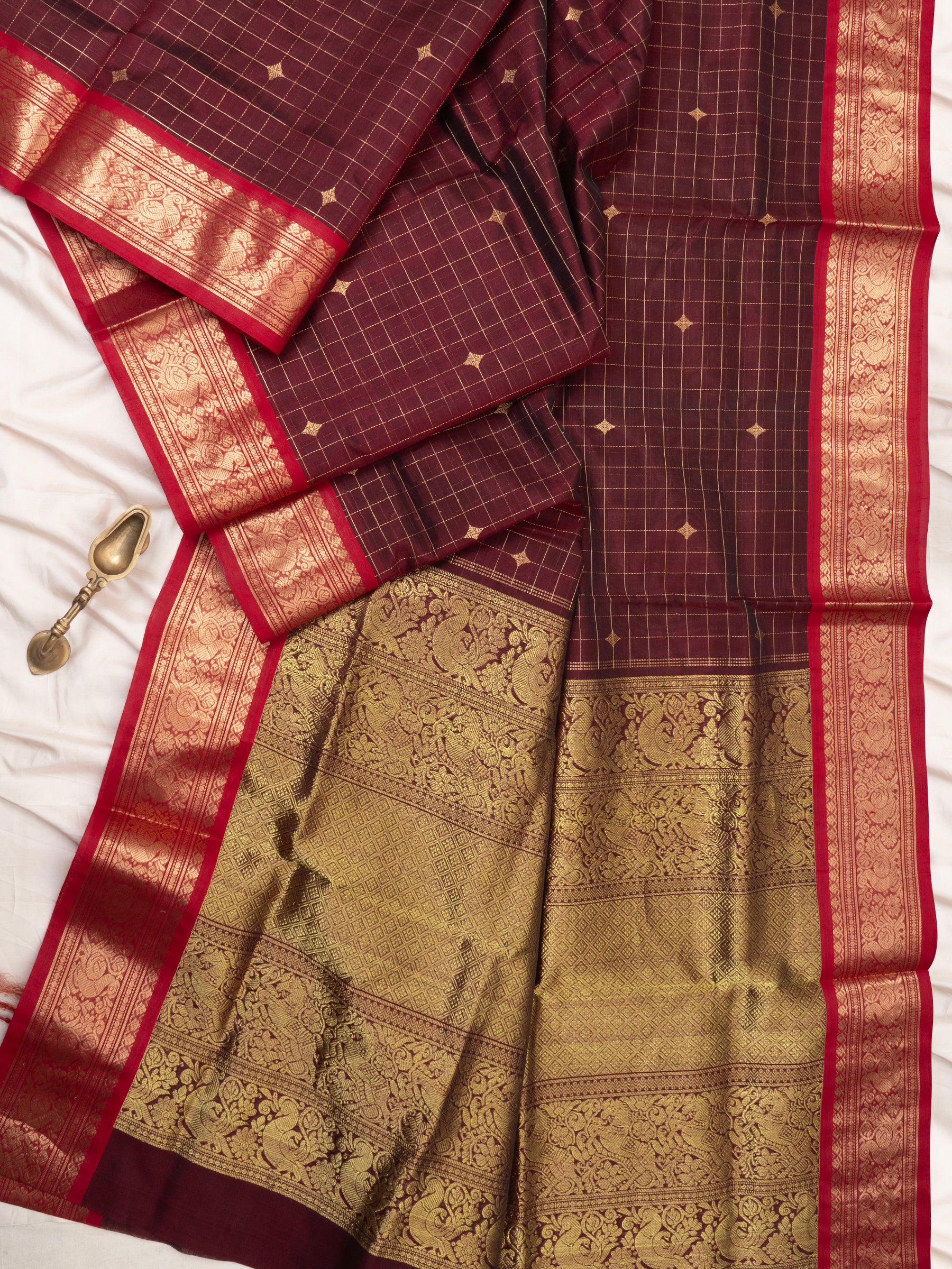 Araku kattam star butta / Silk Cotton Saree CLSA9718