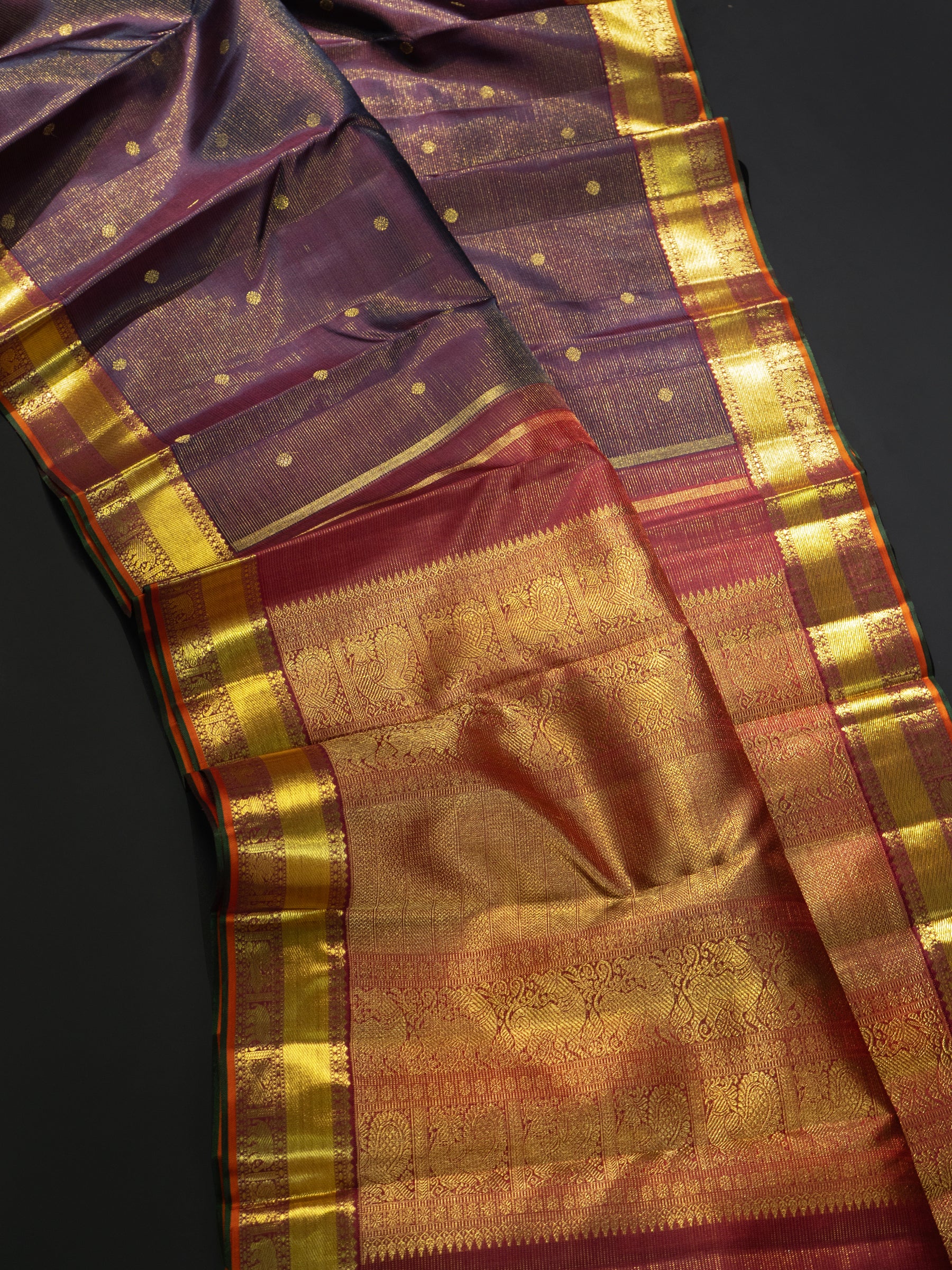 Jamun colour Vairaoosi / Kanjipuram Silk Saree CLSA8283