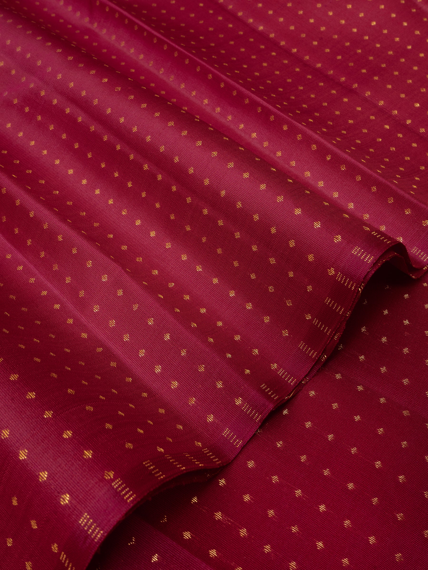 Pinkish red zari butta / blouse fabric