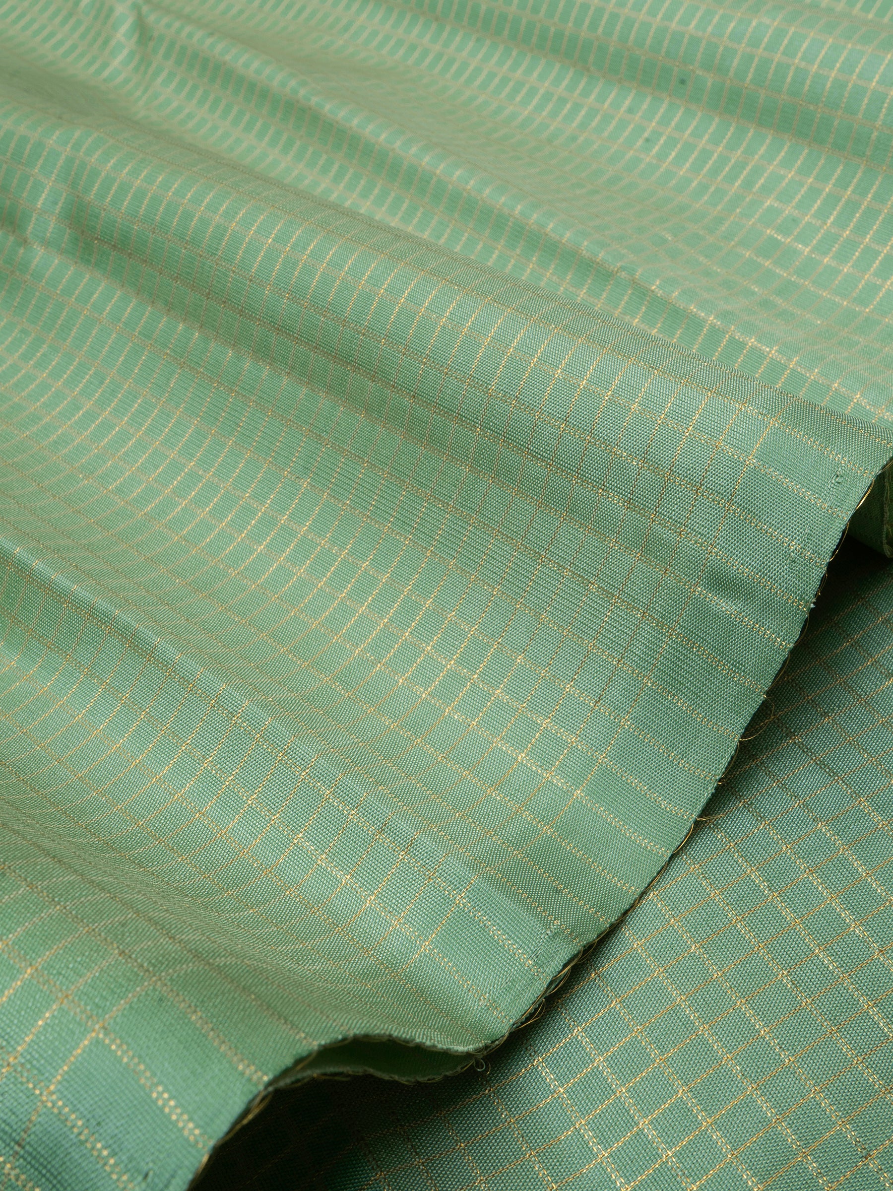 Pastel green zari kattam / Blouse fabric