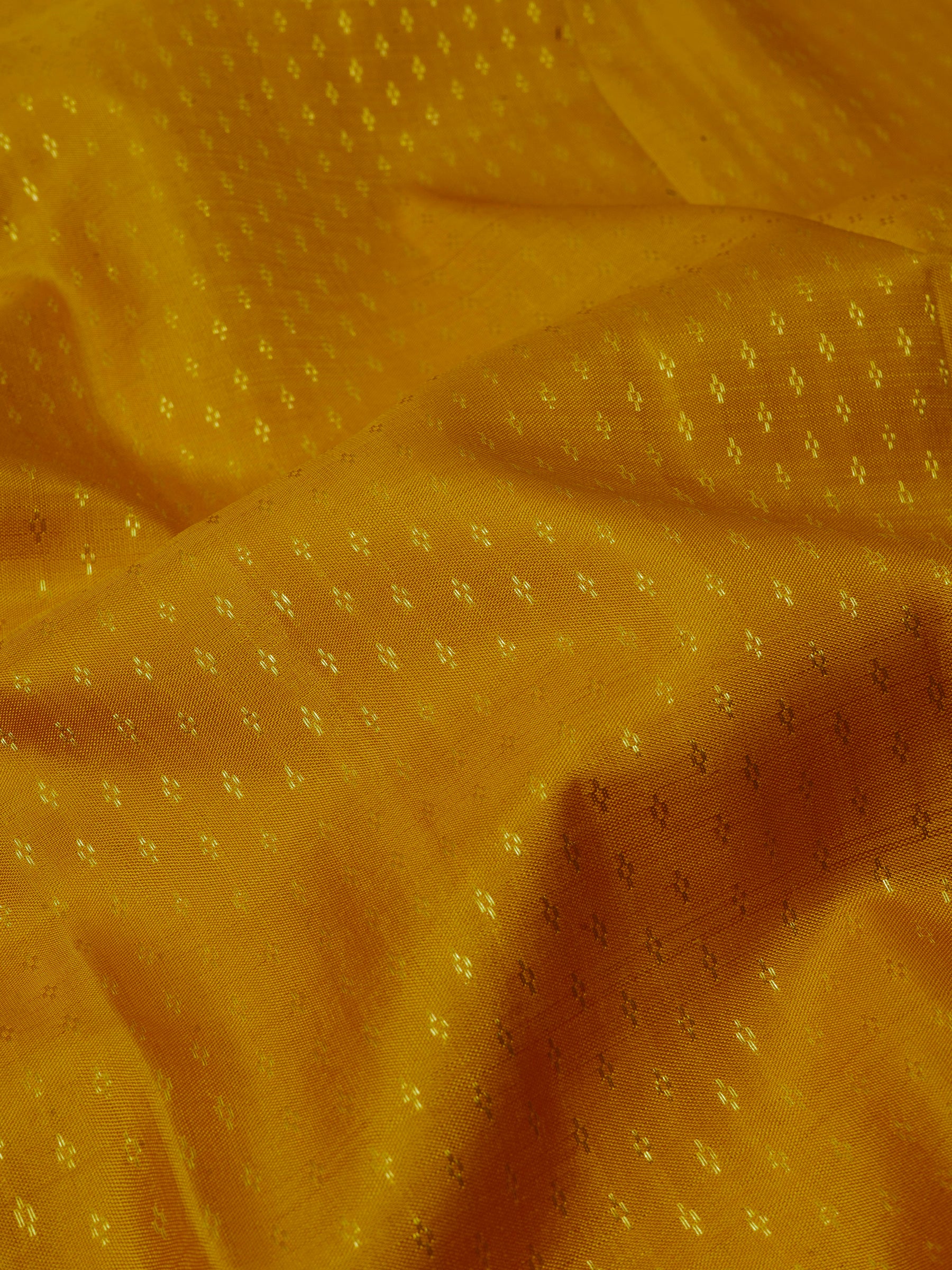 Mustard zari butta / Blouse fabric
