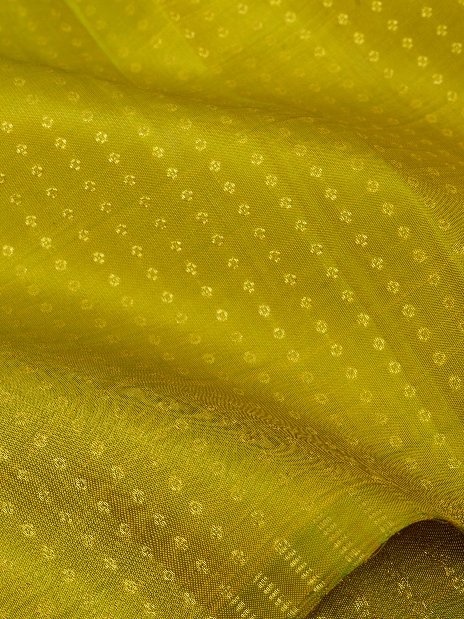 Olive green butta / Blouse fabric per metre