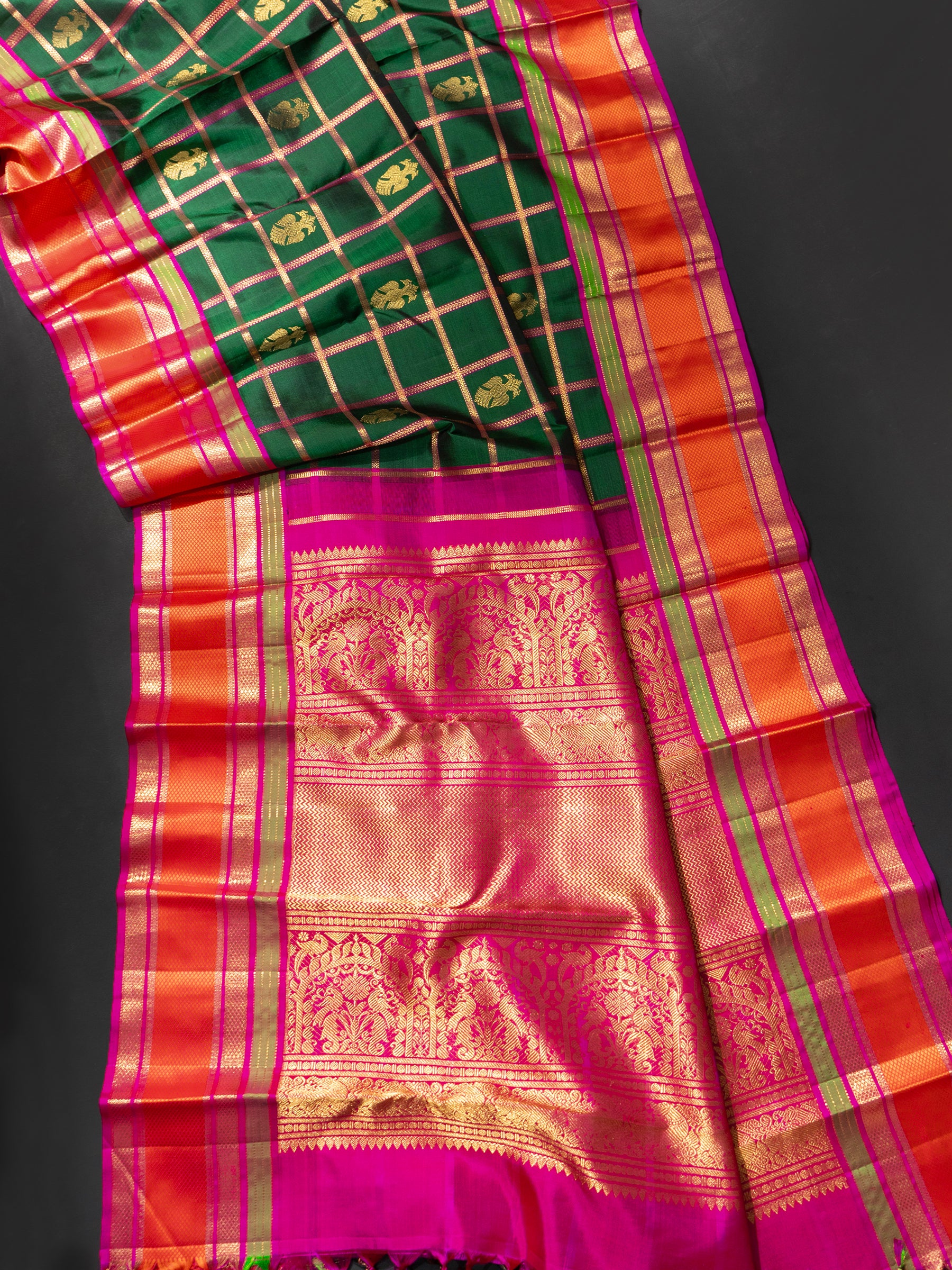 Green revival Kanjivaram Saree CLSA5259