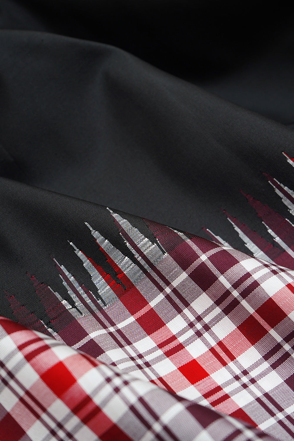 Black checked border - pallu and blouse / kanjipuram silk
