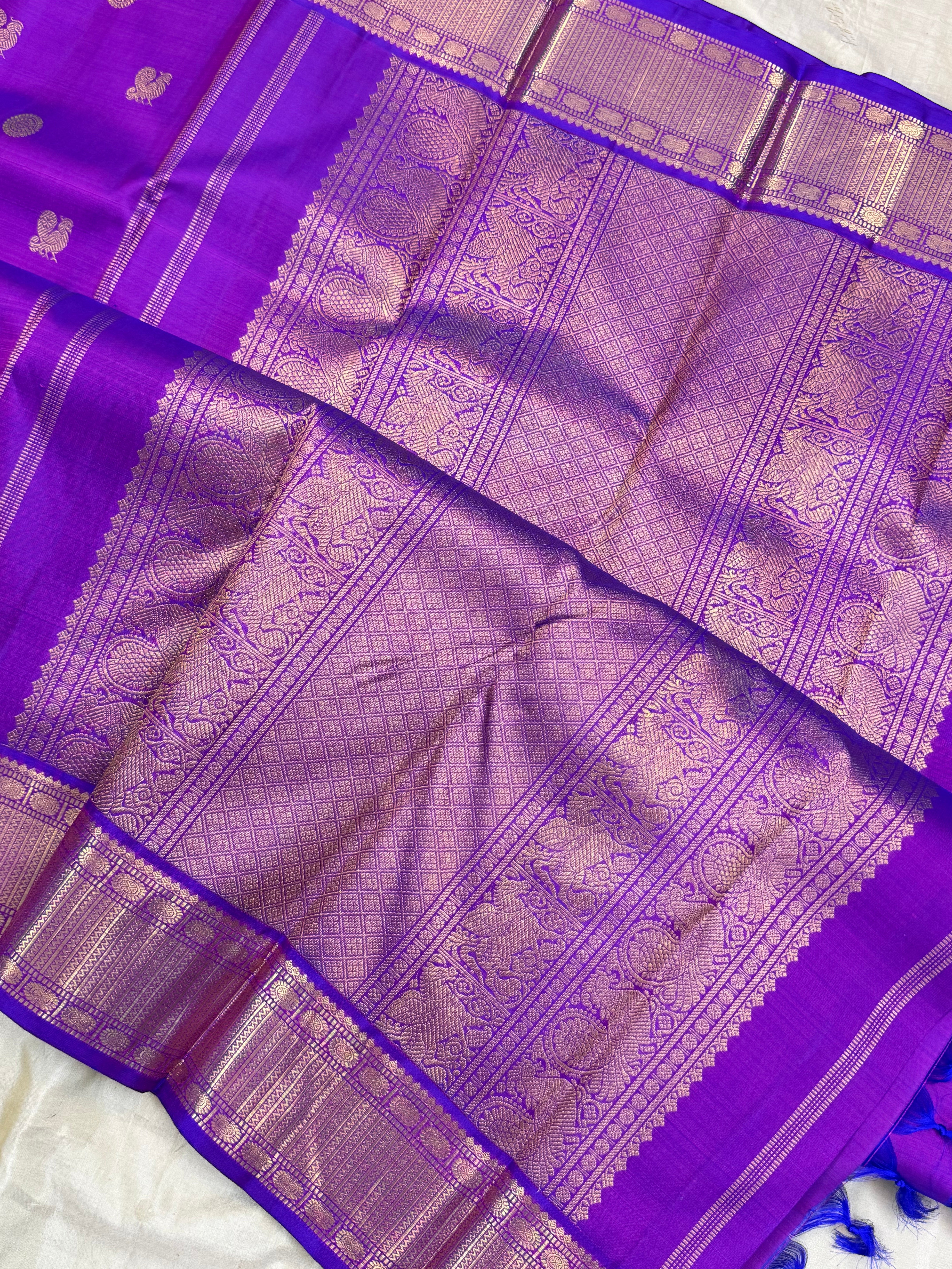 Majenta annam chakram Butta / Kanjipuram silk CLSA10831