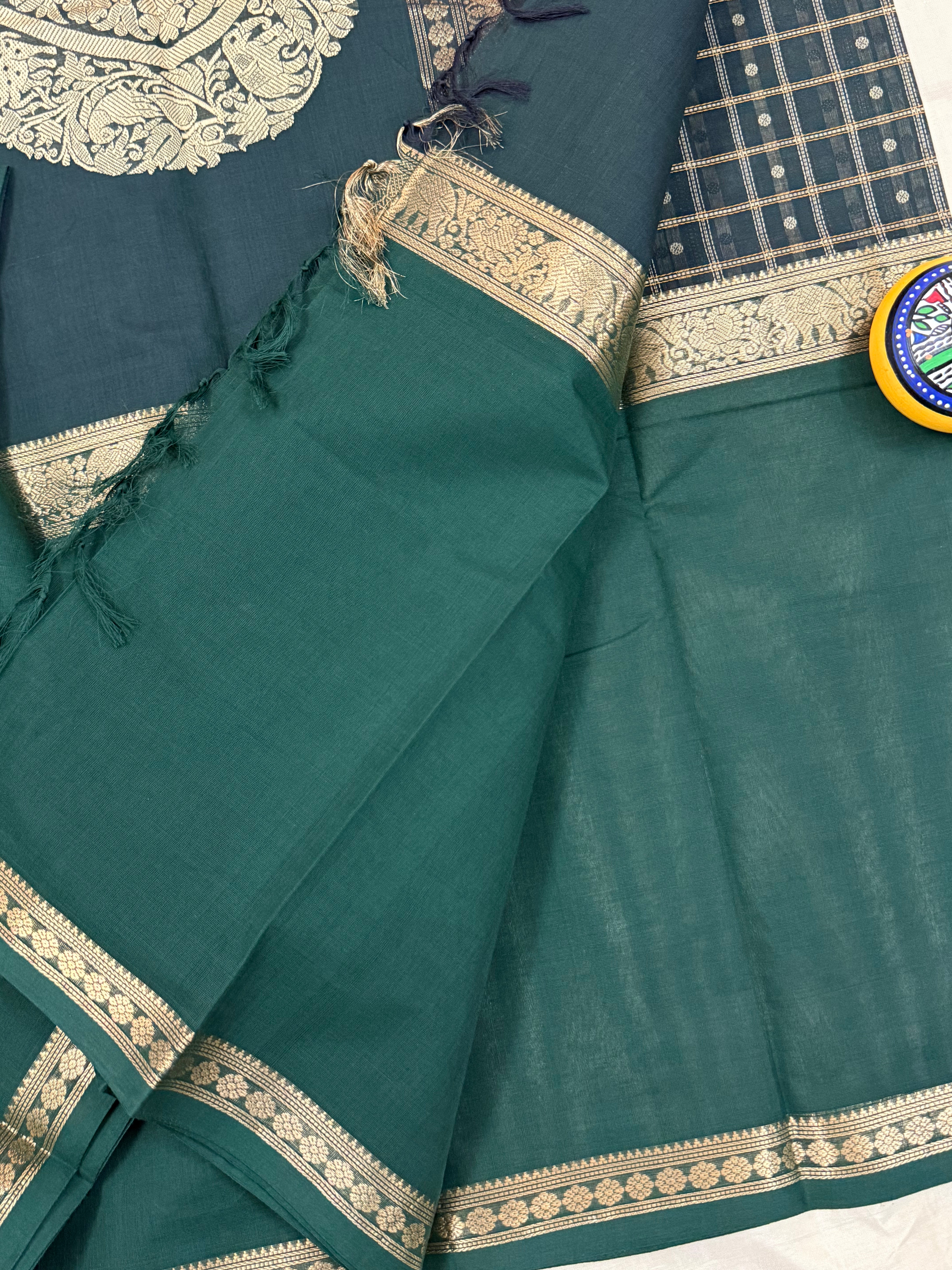 Green long border / Kanchi Cotton CL5824