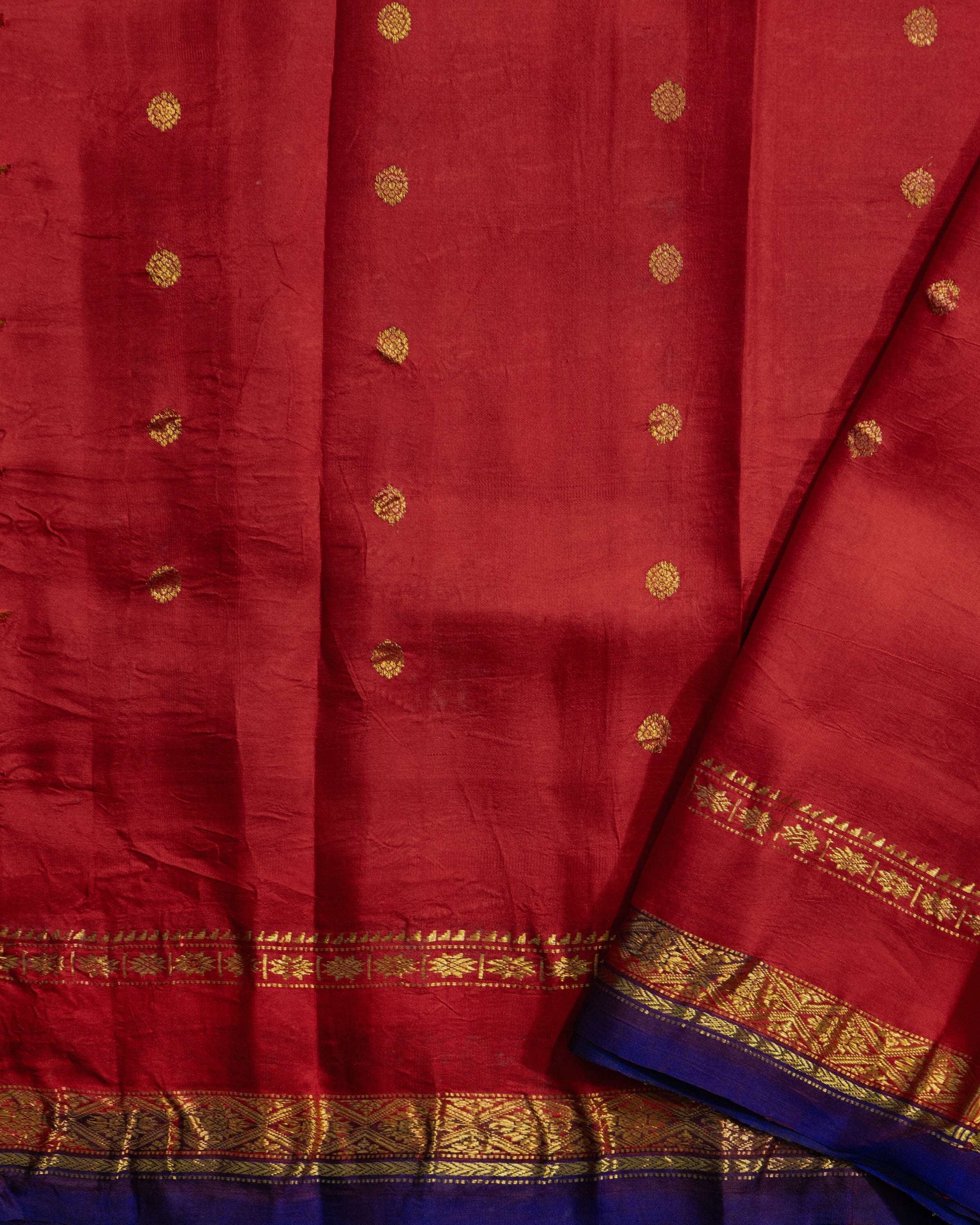 Eco Print Gadwal Silk saree CLSA7392