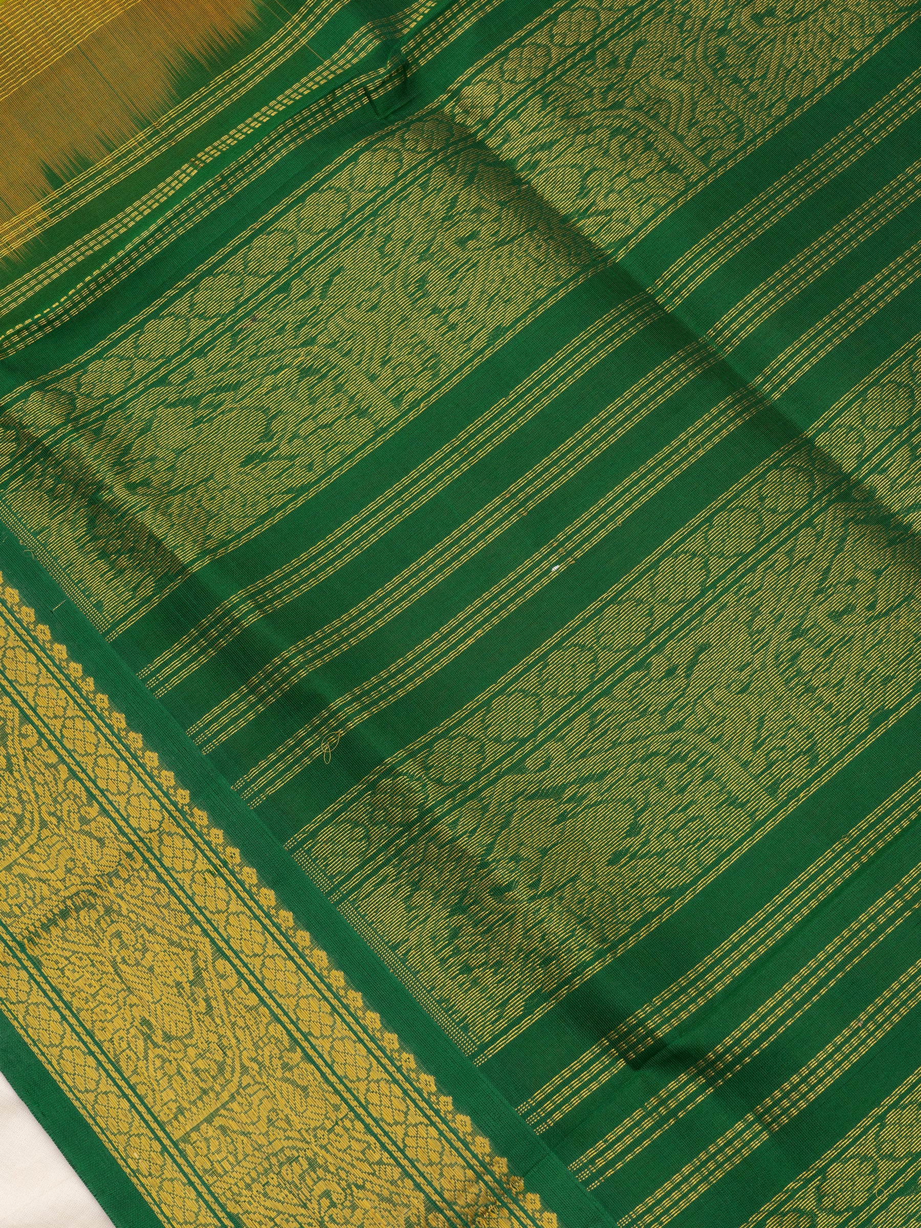 Olive green and dark green /Silk Cotton CLSA10432