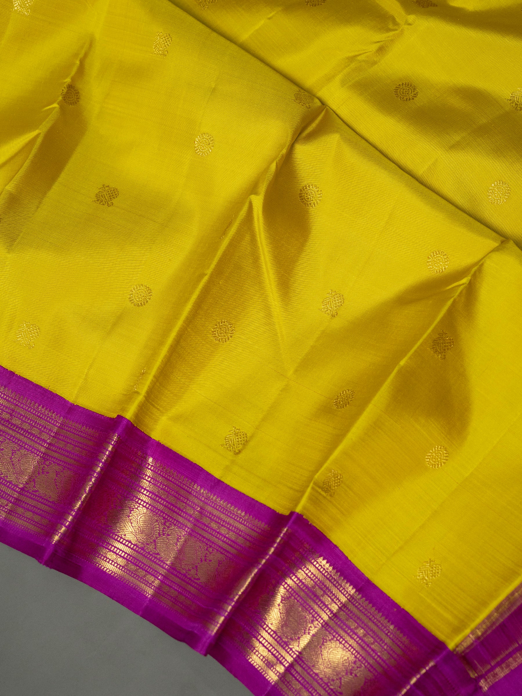 Sampanga colour korvai / Kanjipuram Silk Saree CLSA11450