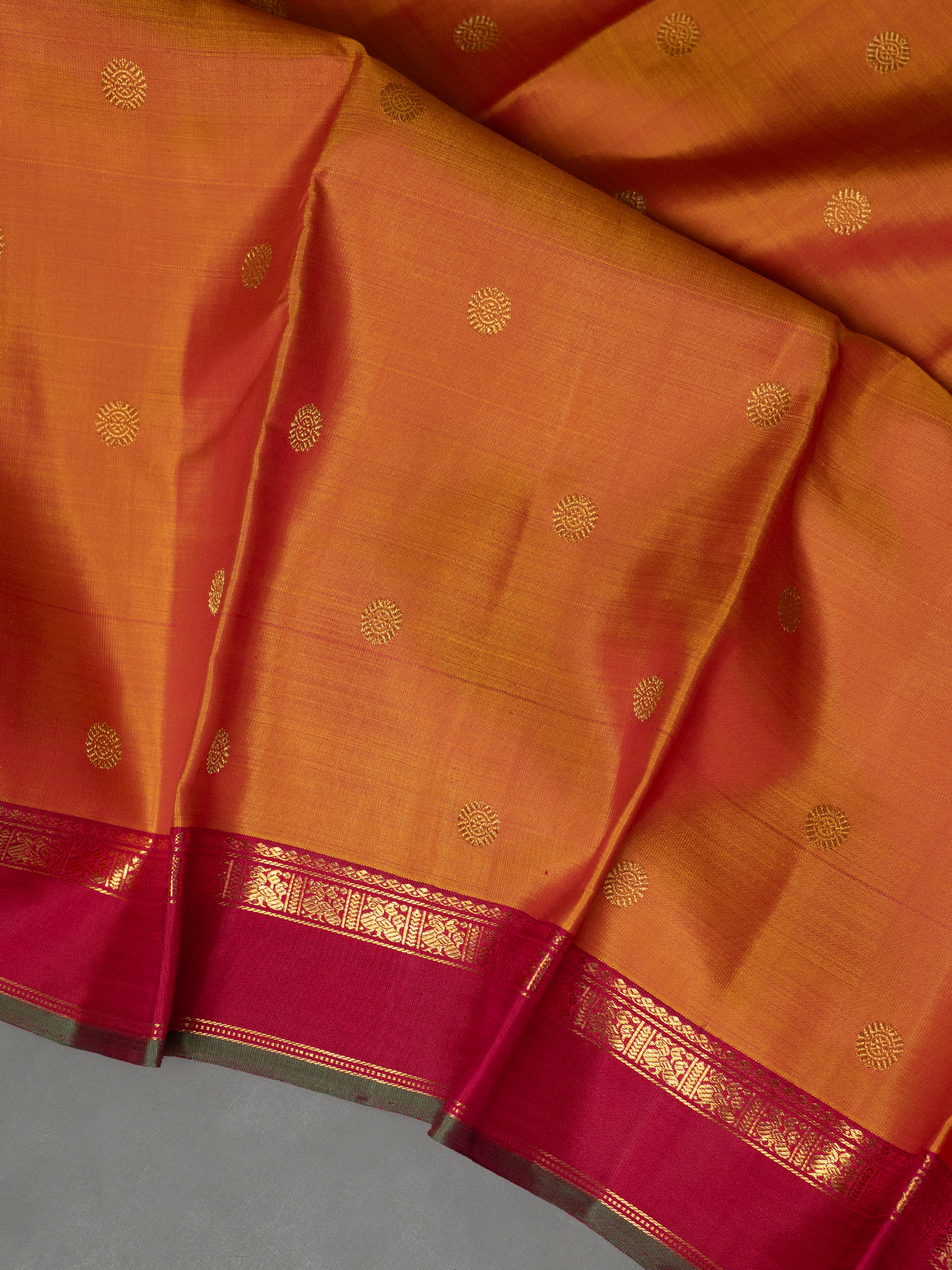 Simha color border pure Kanjipuram Silk Saree CLSA11745