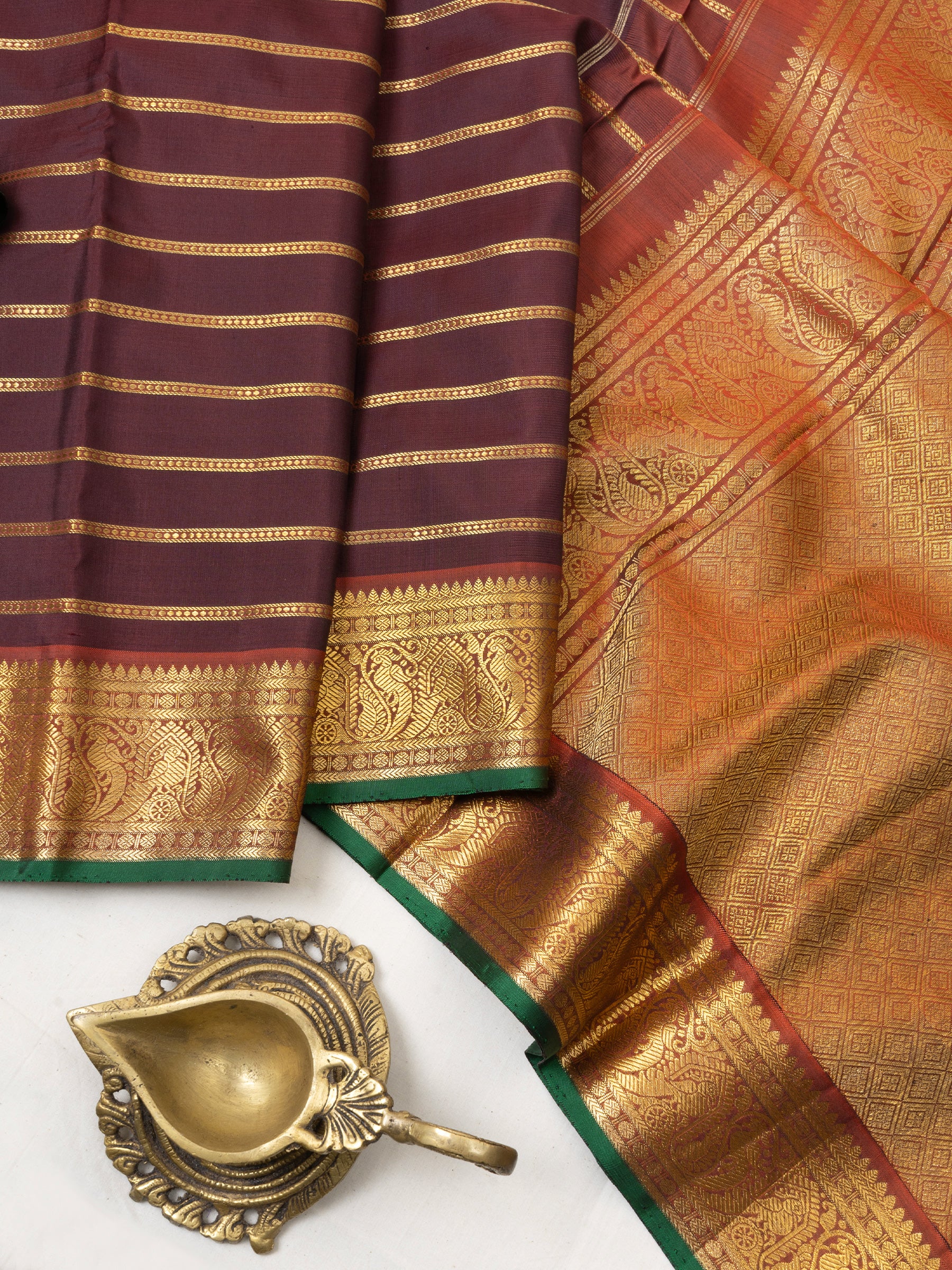 Paaku veldhari stripes/ Arani silk CLSA2516