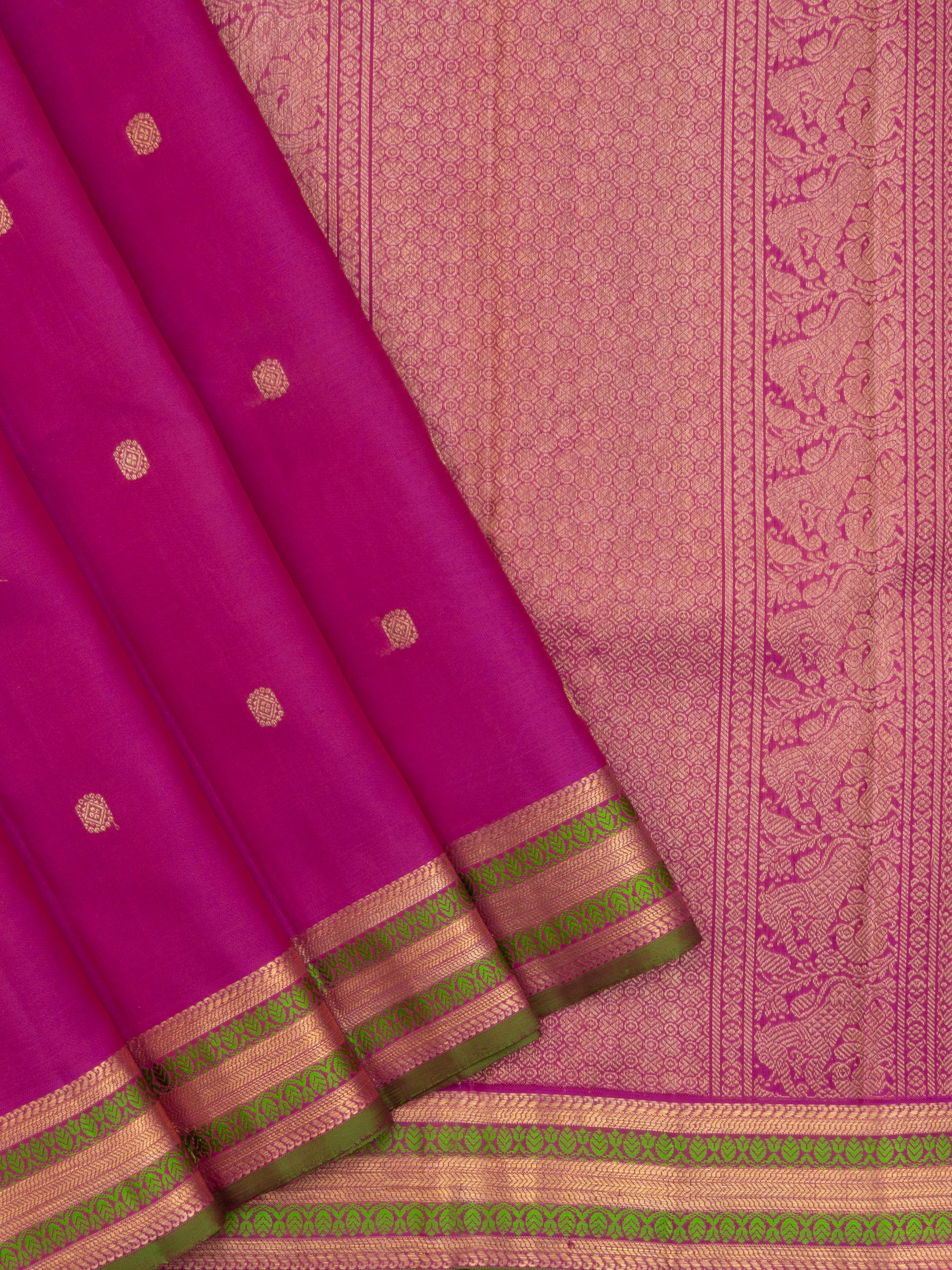 Pink varisapet border/ Kanjipuram Silk Saree CLSA6193
