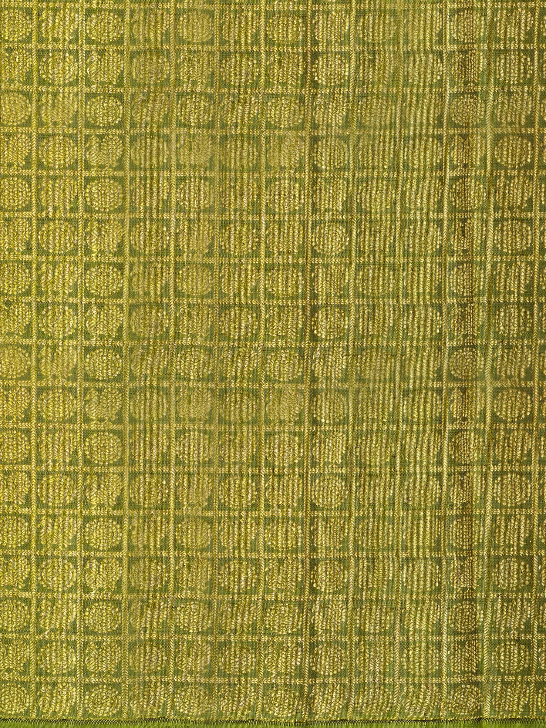 Mehandi green annam and chakram zari / Blouse fabric per metre