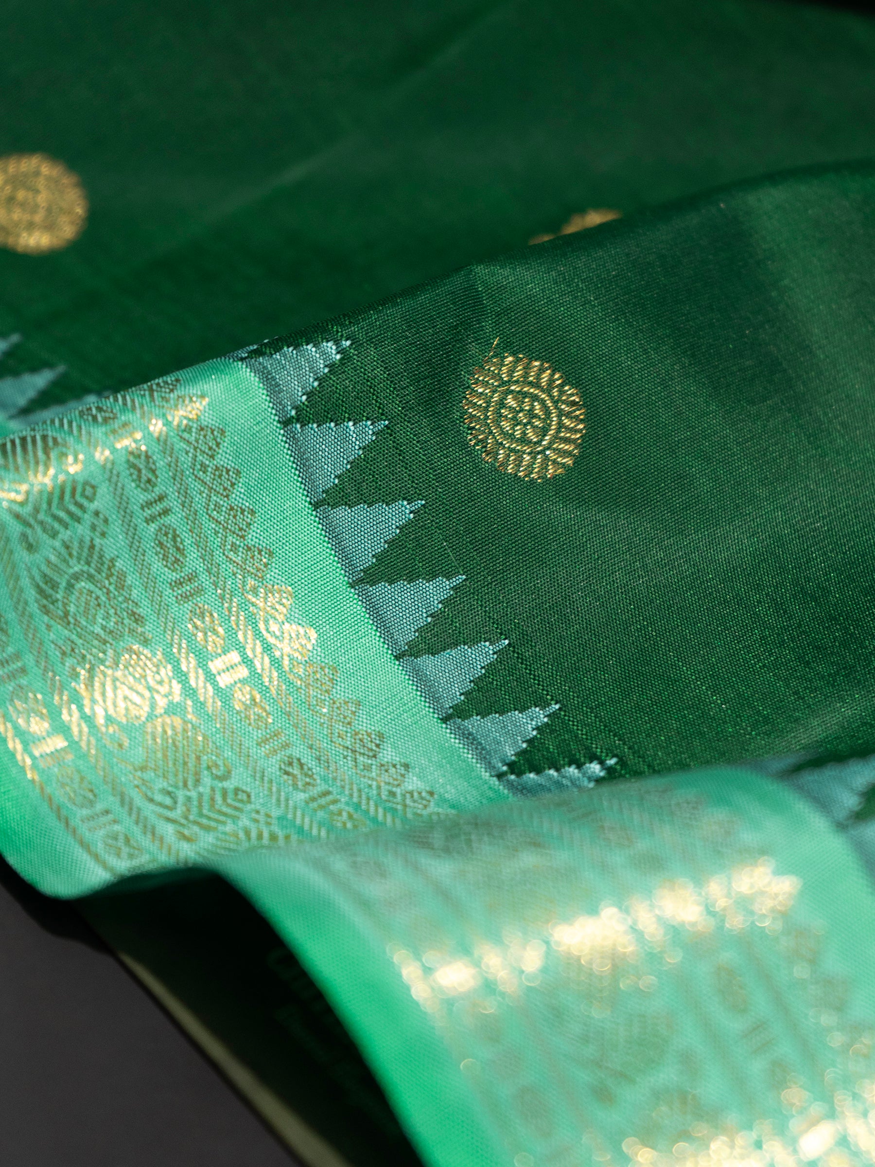 Small border Korvai / Kanjivaram Saree CLSA8271