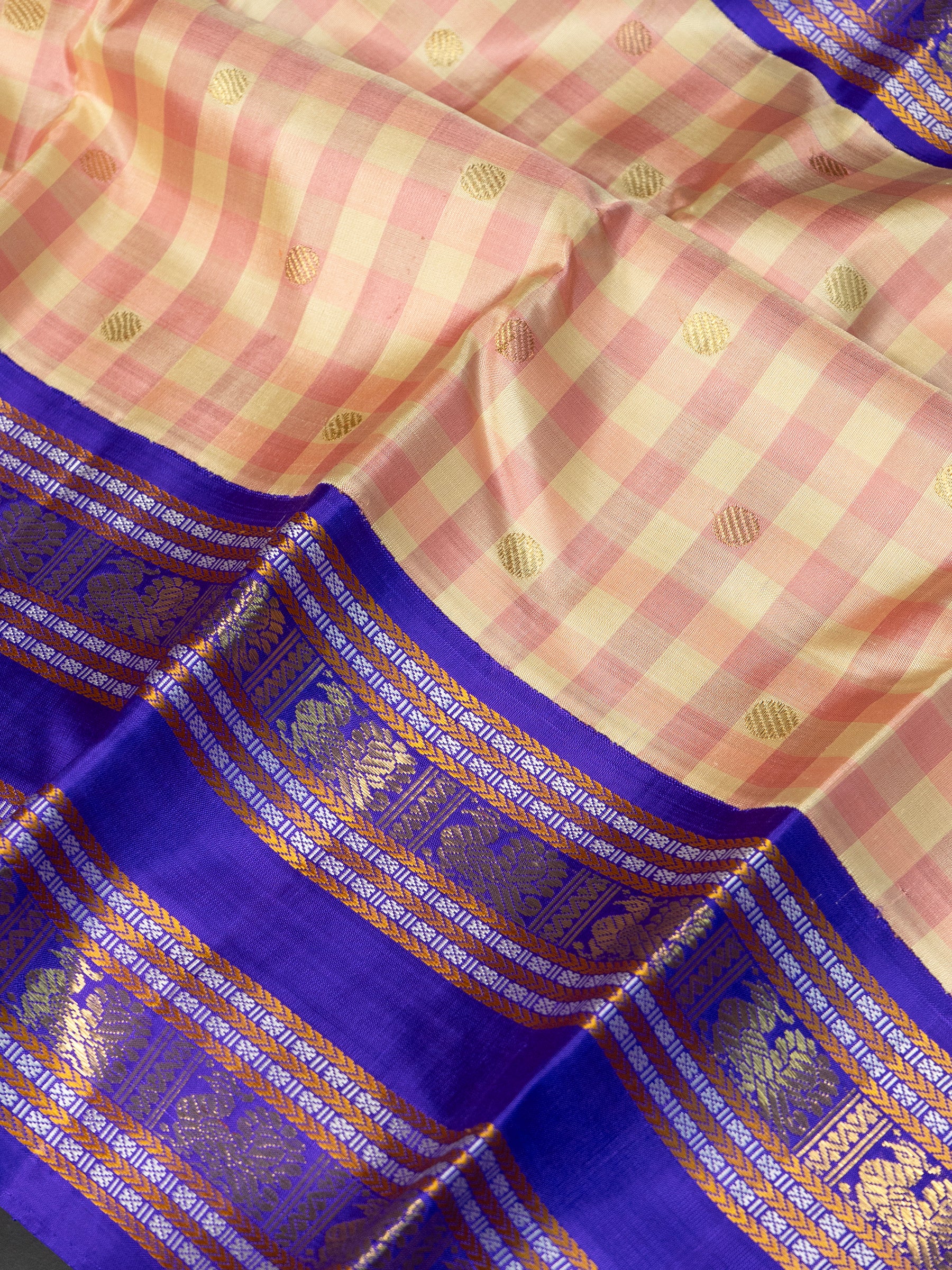 Master weaver Kattam Korvai/ Kanjipuram Saree CLSA8311