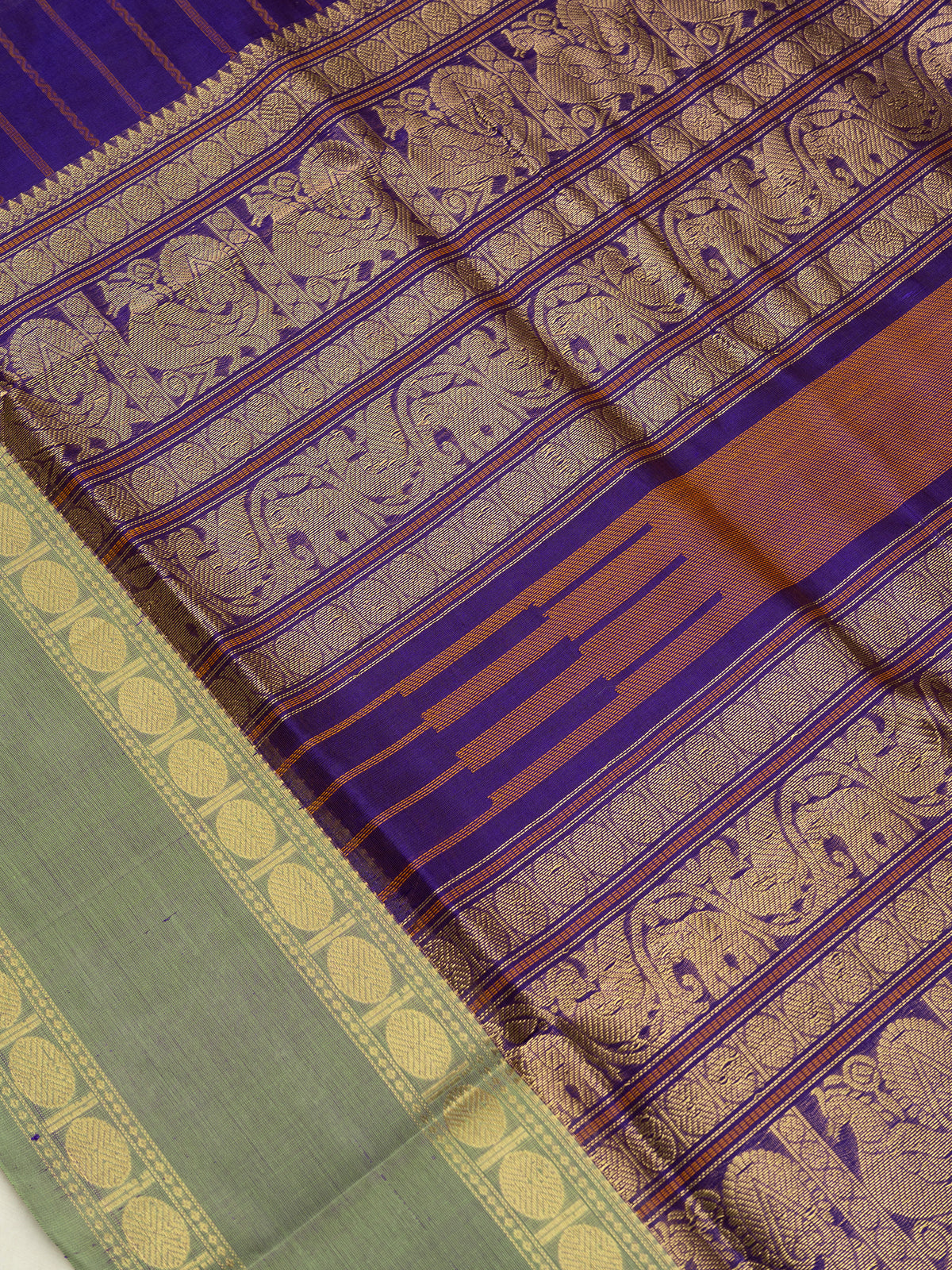 Purple veldhari /Silk Cotton Saree CLSA9523