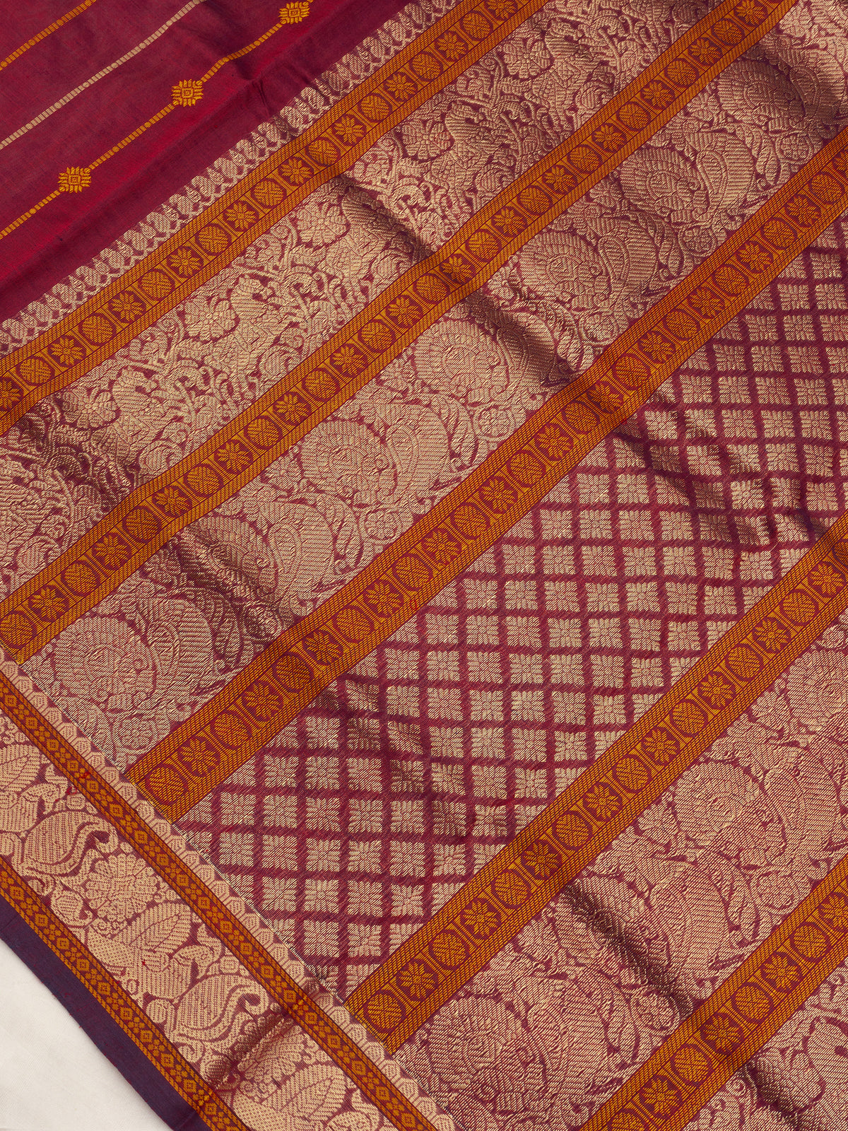 Araku veldari style stripes / Silk Cotton Saree CLSA9536