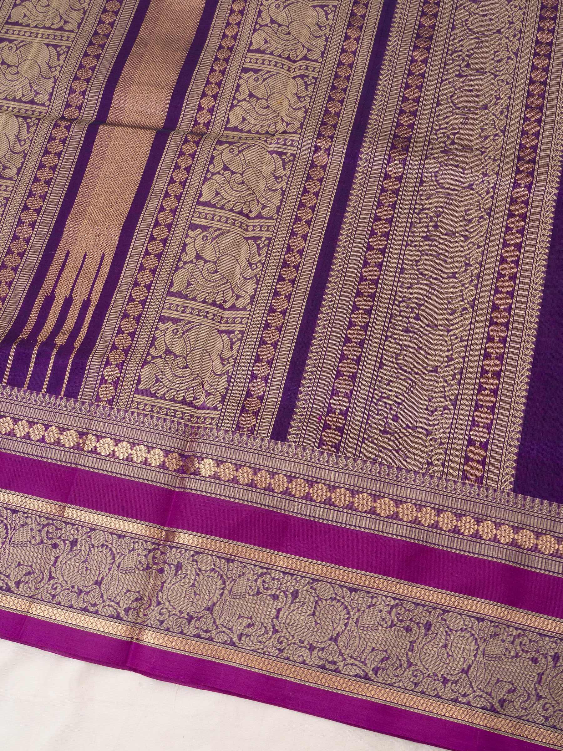 Purple kattam / Silk Cotton Saree CLSA9692