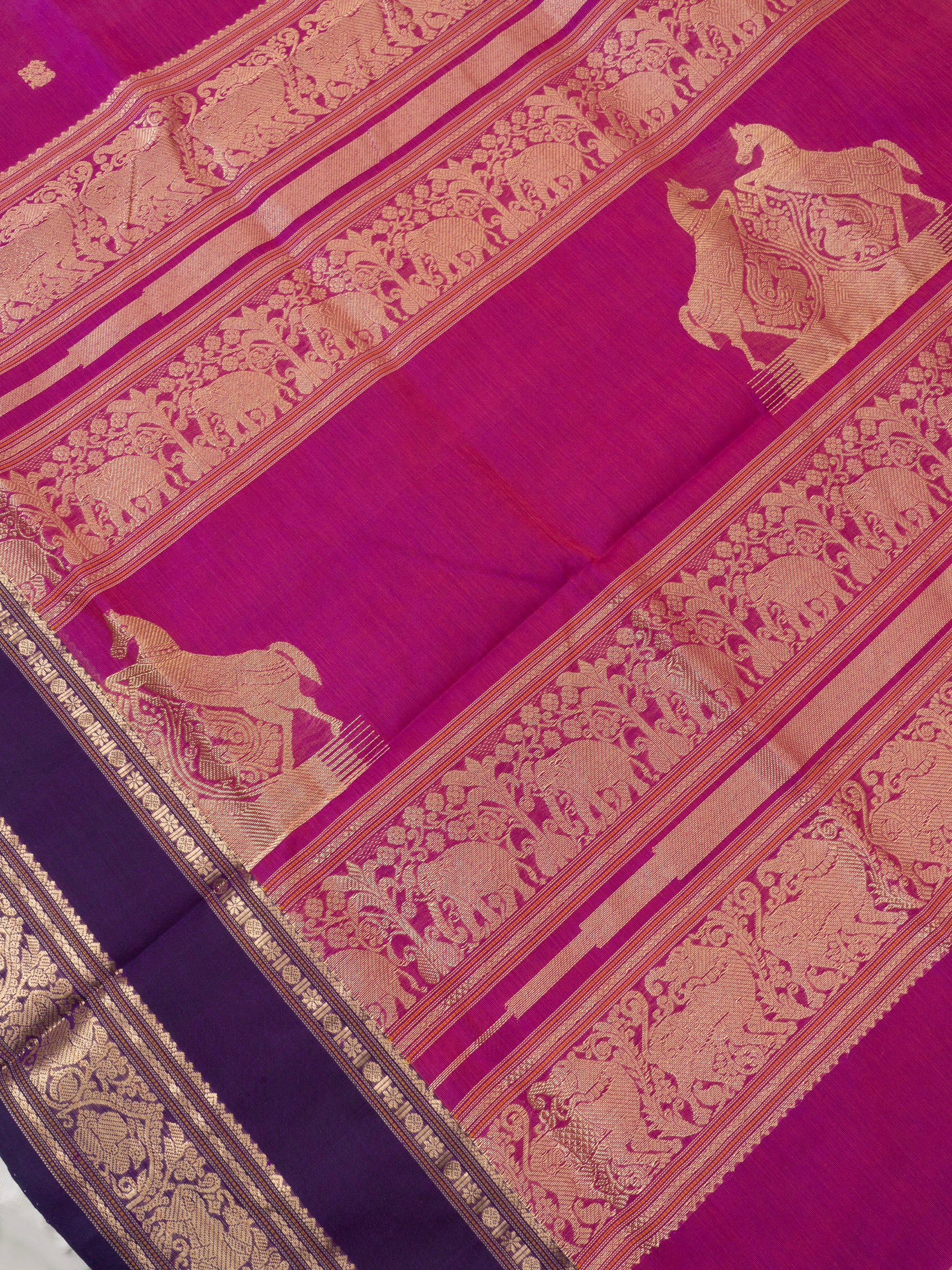 Pink unique pallu / Silk Cotton Saree CLSA9709