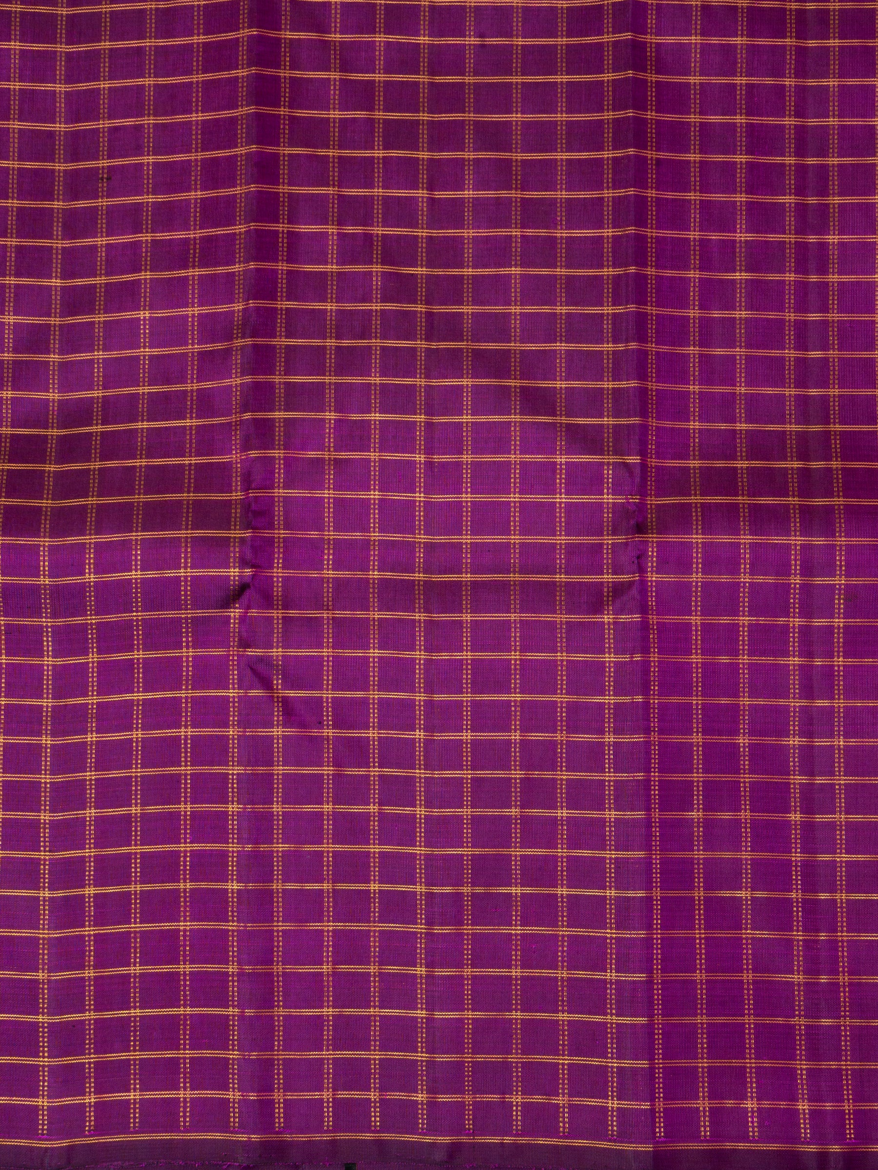 Purple zari checks / Blouse fabric