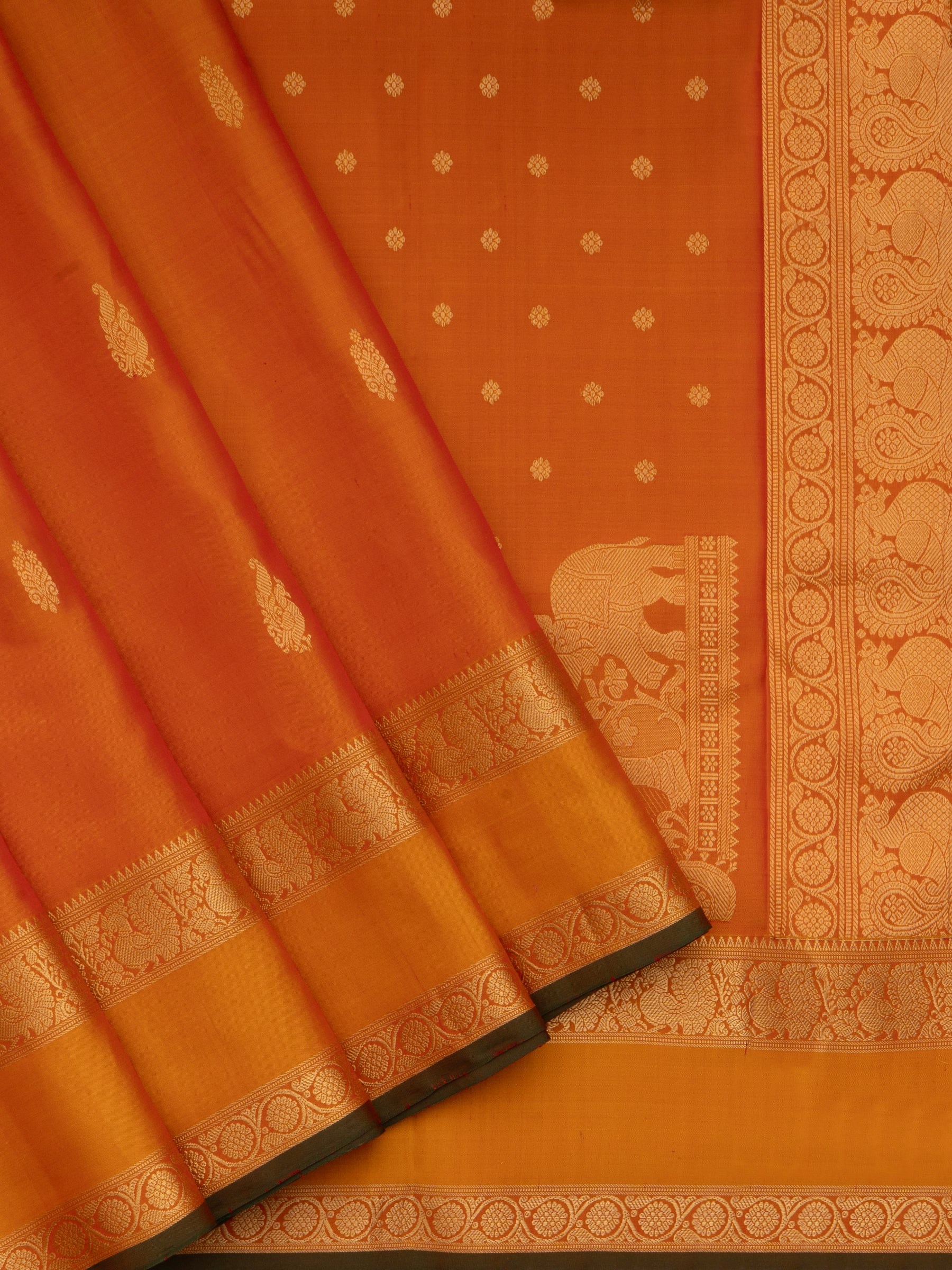 Orange rettapet border/ Special Edition Silk CLSA10196