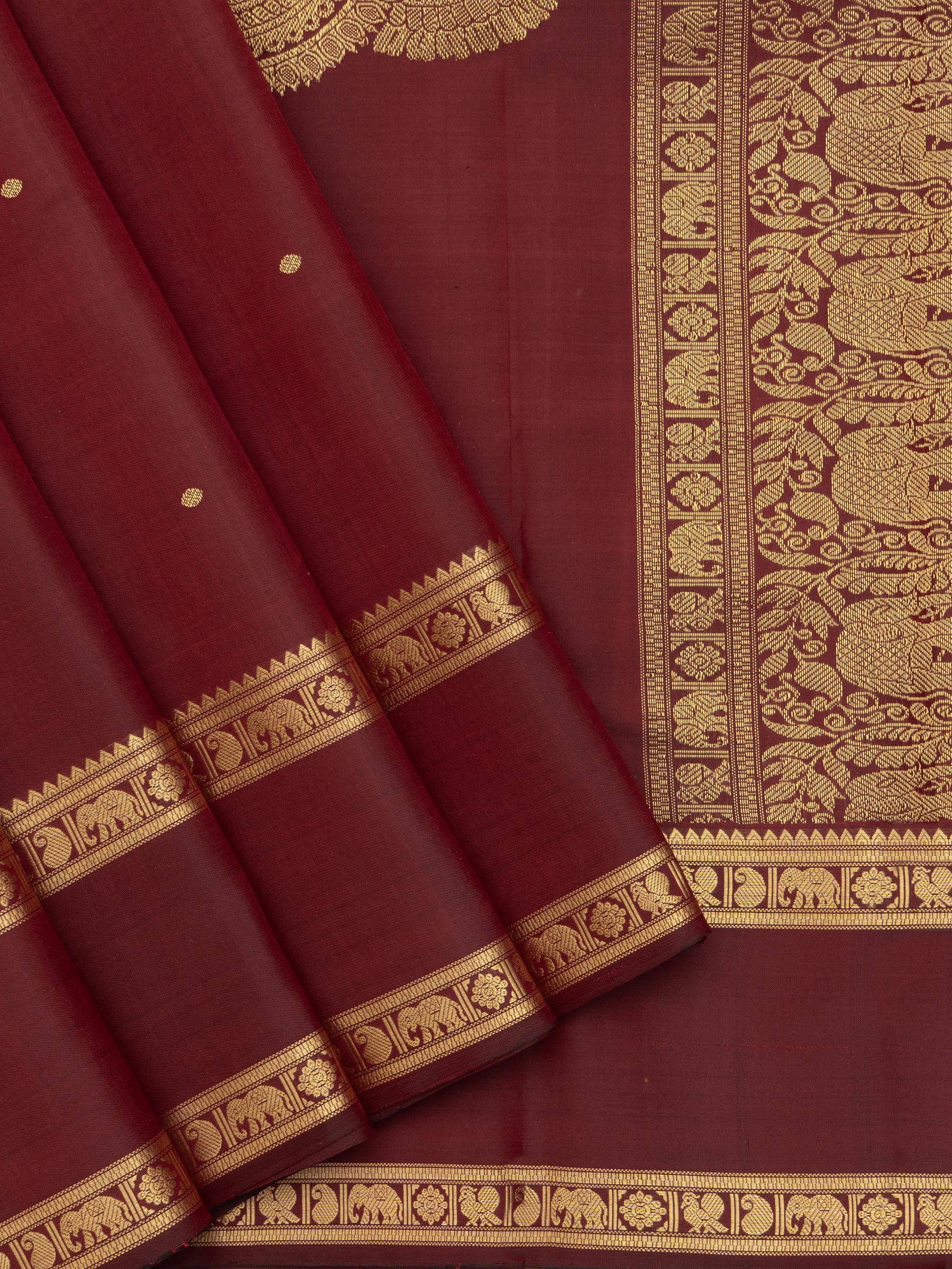 Deep Araku rettapet border / Special Edition Silk CLSA10300