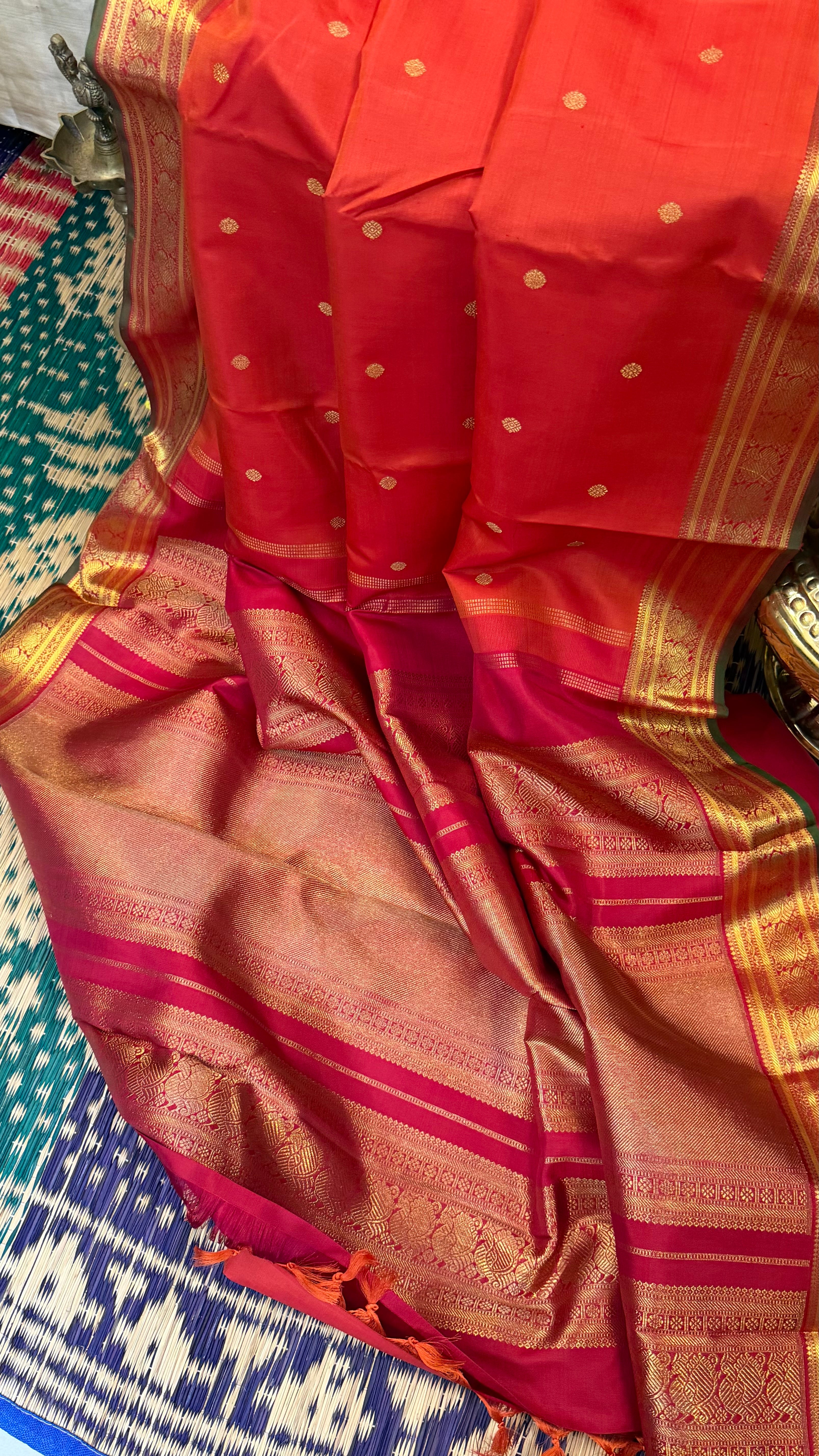 Swapnam: Rust annam pet / Kanjipuram silk