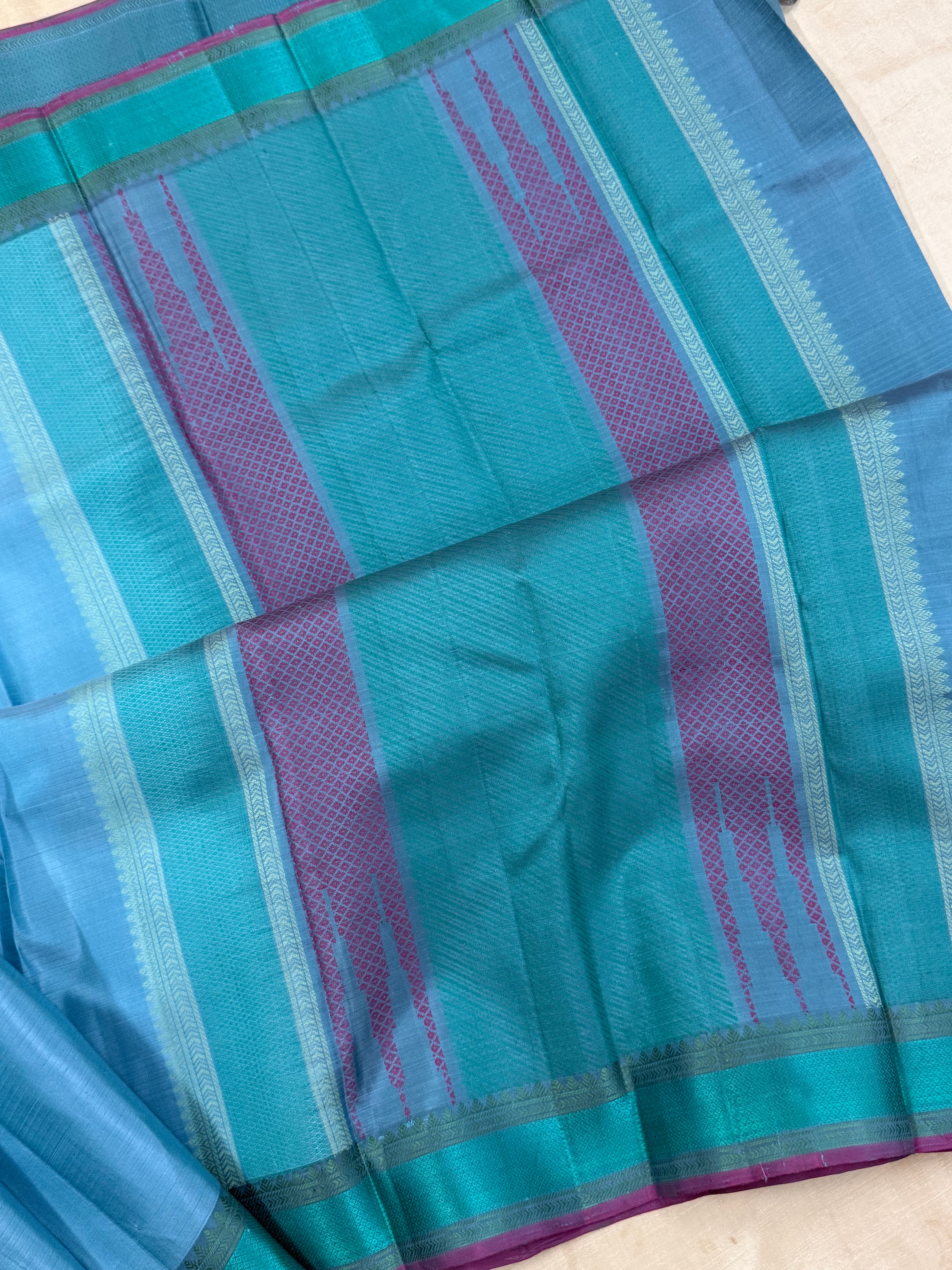 Sky blue / Varnangal Soft Silk
