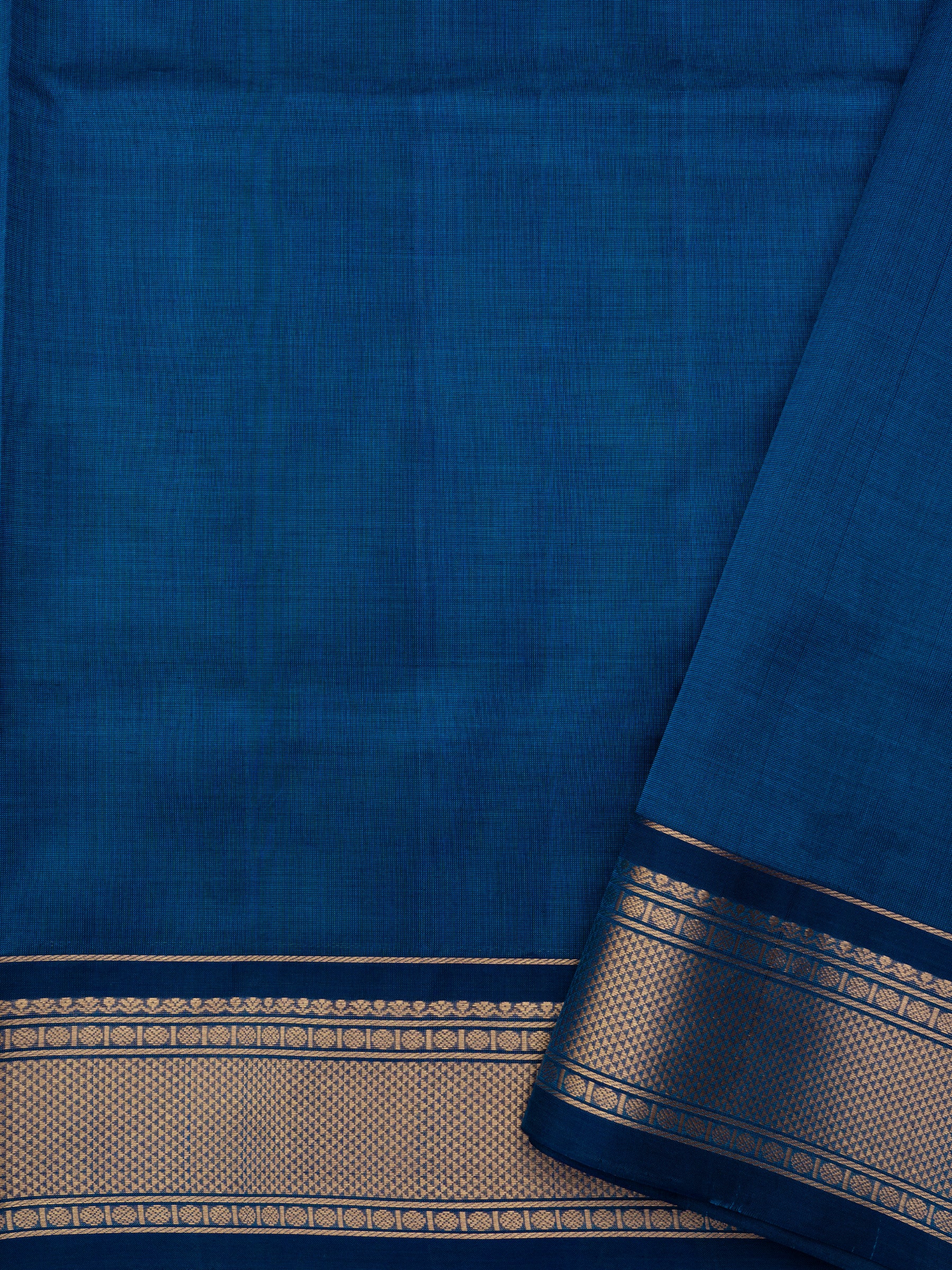 Peacock blue bettu butta/ Silk Cotton Saree CLSA10293