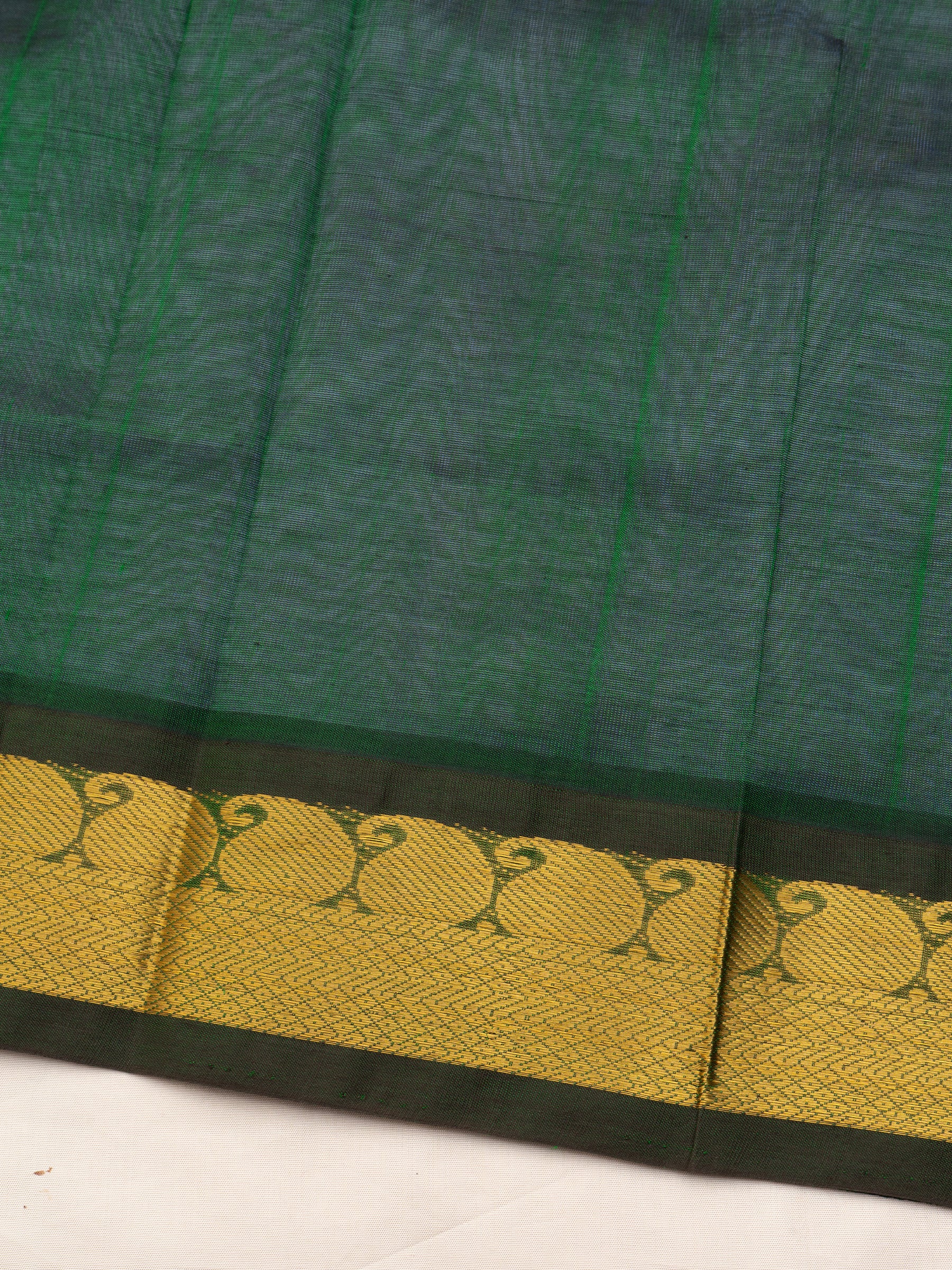 Lavender and green korvai /Silk Cotton Saree CLSA10425